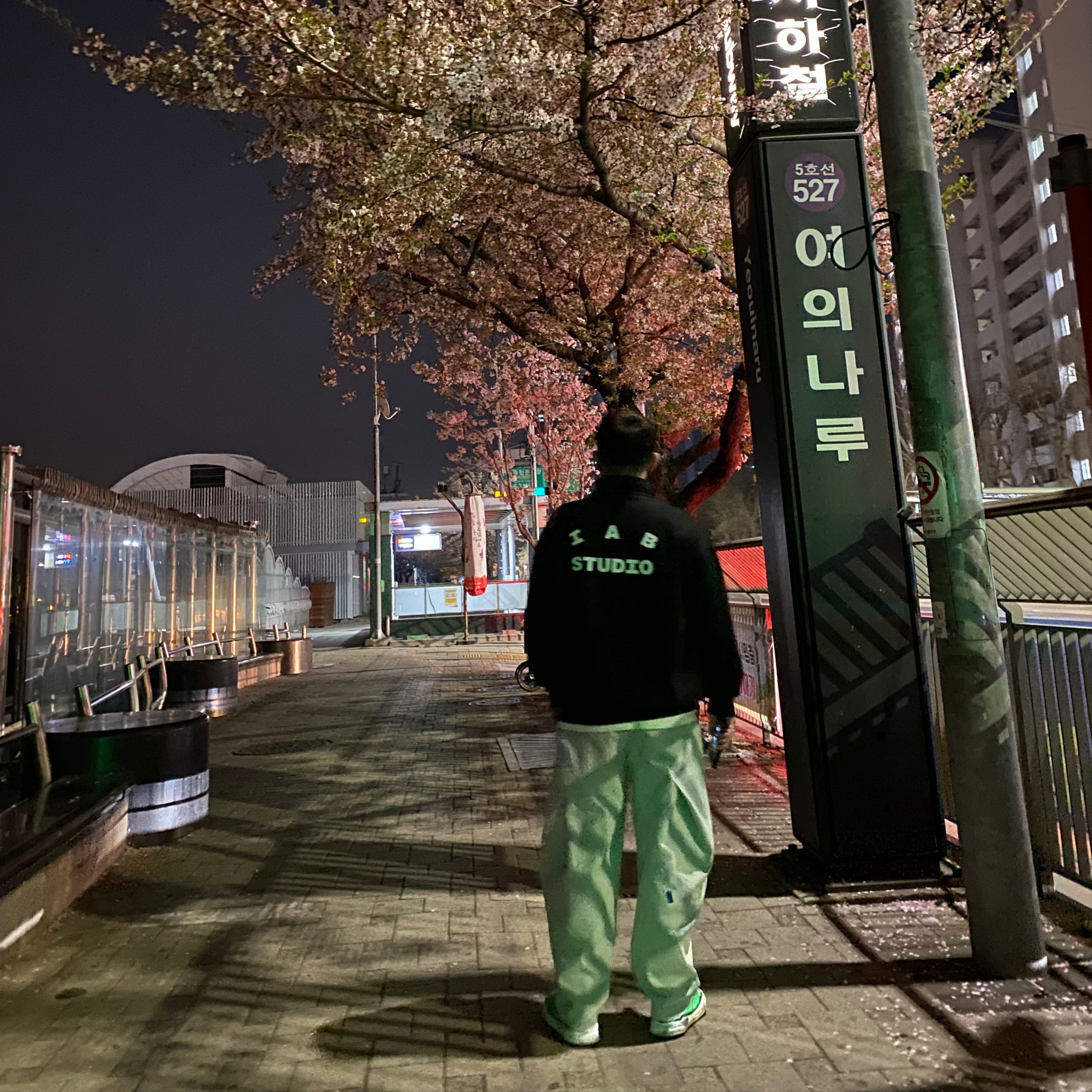 IAB Studio Half Zip-Up Black White, Zara x Ader Error Jogger Pants Grey 착용 스타일 - 2