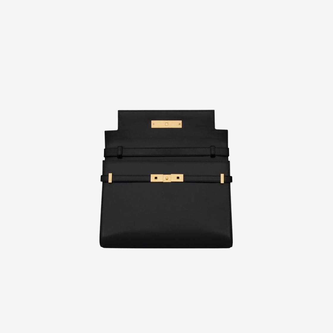 Saint Laurent Manhattan Medium Shoulder Bag in Box Saint Laurent Leather Black 상세 이미지 5