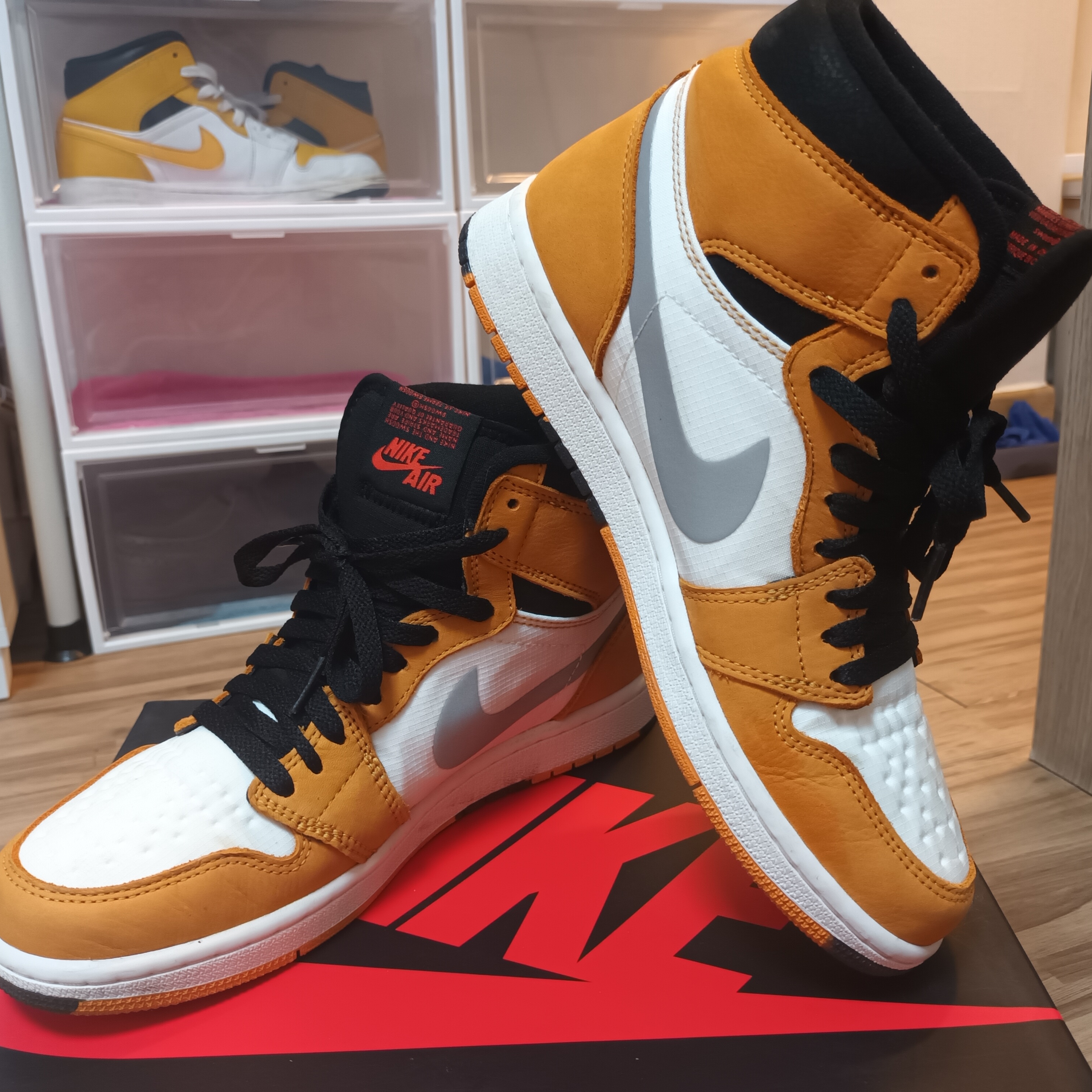 Jordan 1 Element Gore-Tex Light Curry 착용 스타일