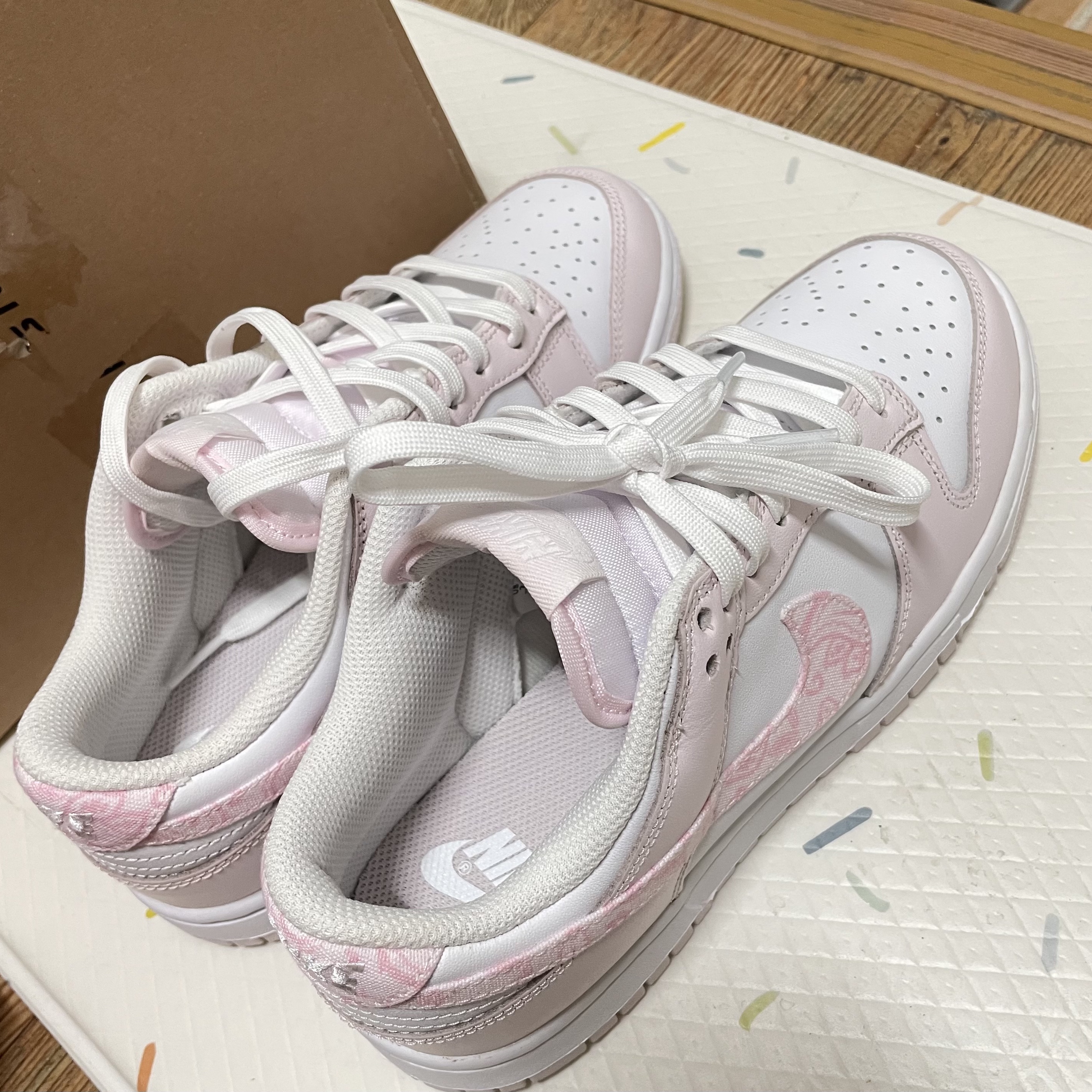 (W) Nike Dunk Low Pearl Pink 착용 스타일
