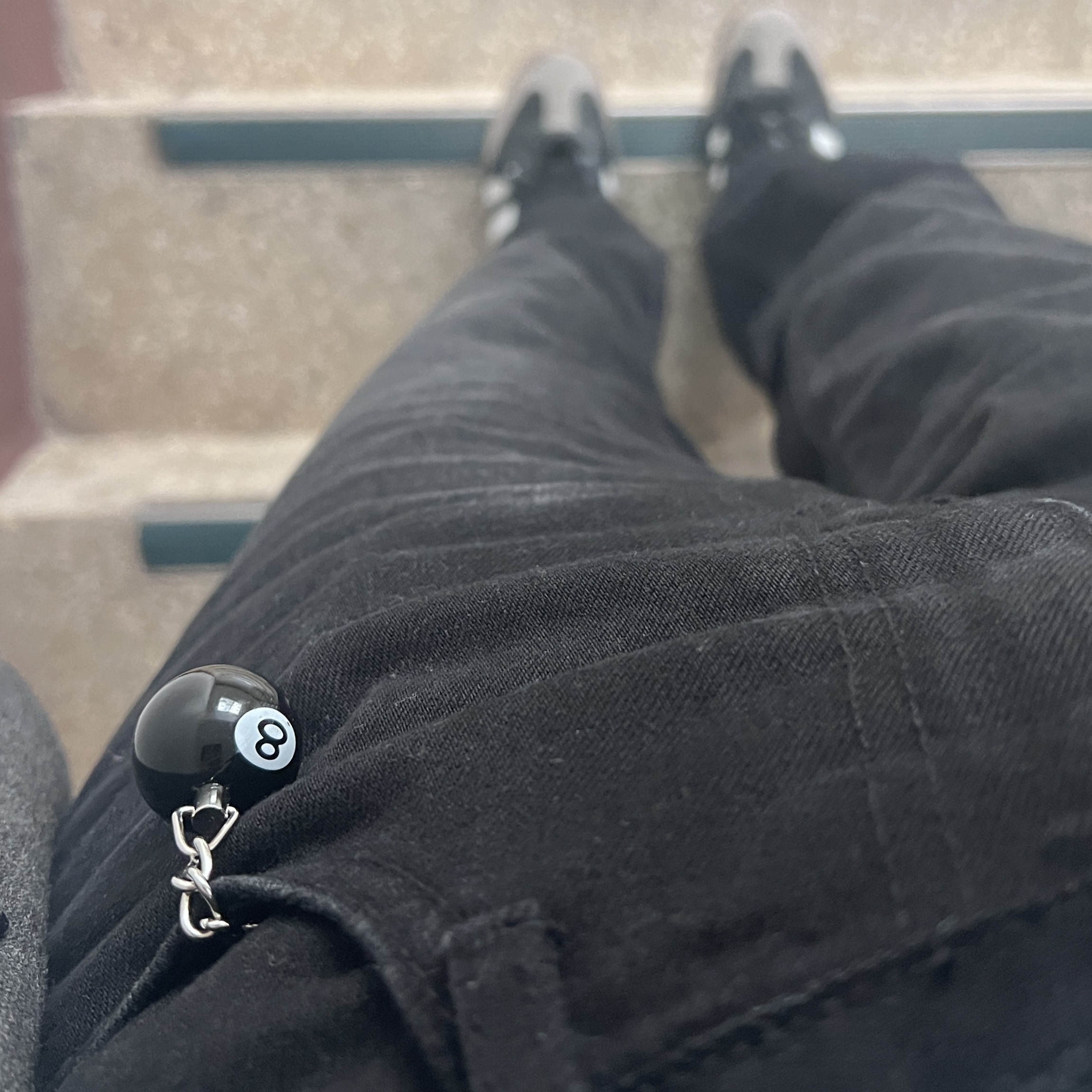 Stussy 8 Ball Keychain Black, Adidas Samba Vegan Black White 착용 스타일