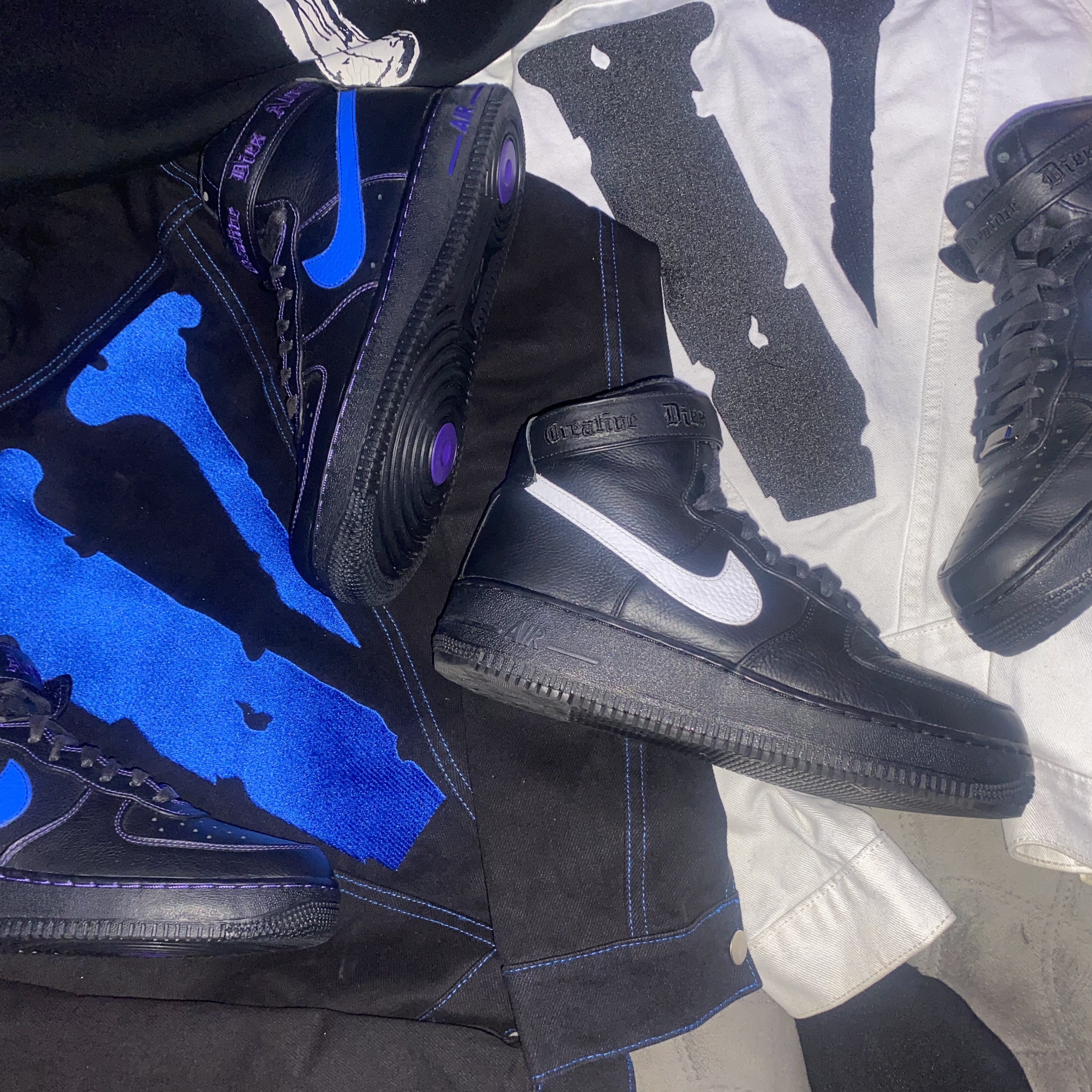Nike x VLONE Air Force 1 Low 2017 착용 스타일 - 5