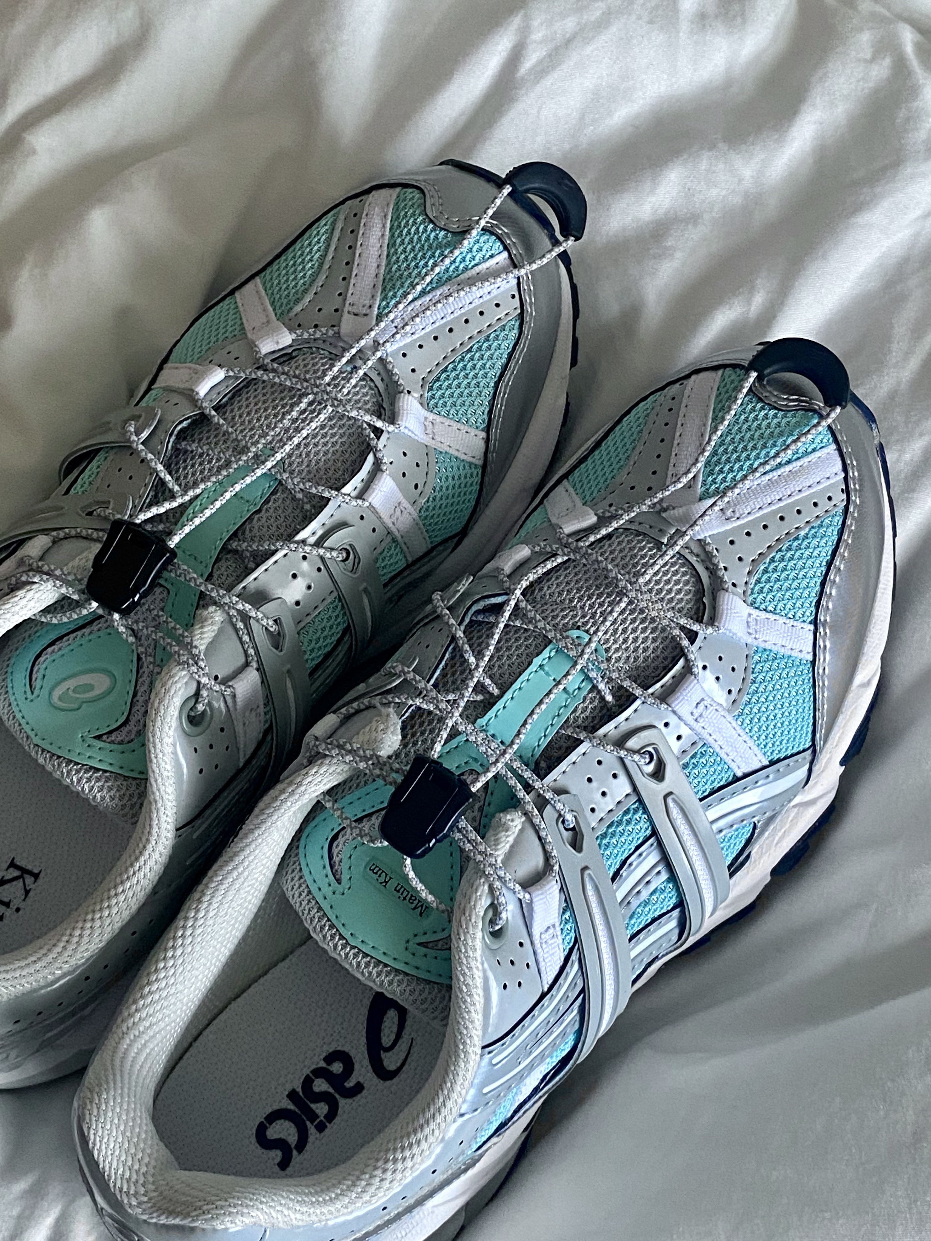 (W) Asics x Matin Kim Gel-Sonoma 15-50 Oasis Green Pure Silver 착용 스타일
