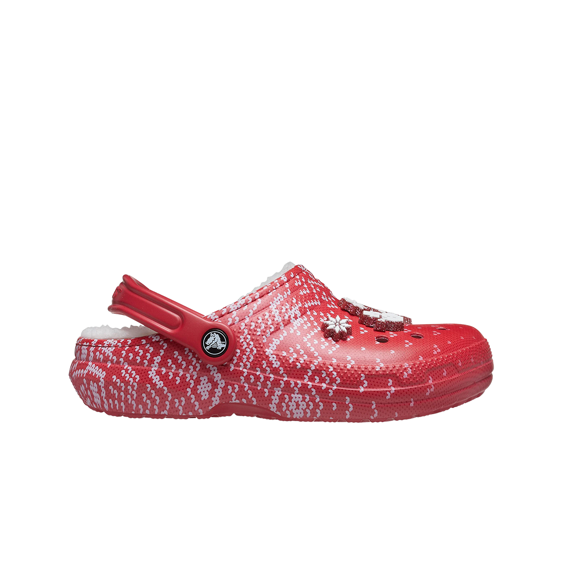 크록스 클래식 라인드 홀리데이 참 클로그 레드(Crocs Classic Lined Holiday Charm Clog Red) - 1