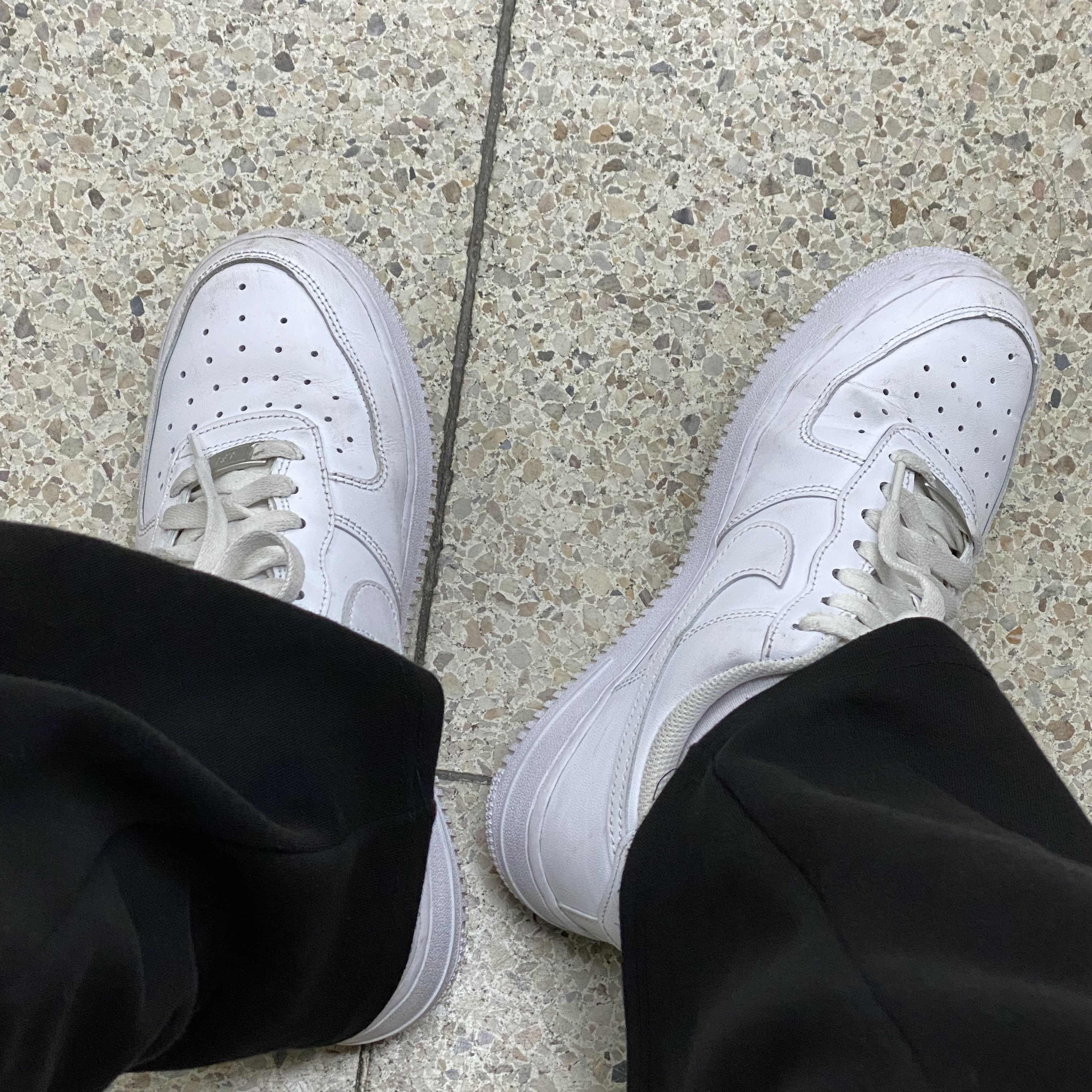 (W) Nike Air Force 1 '07 Low White 착용 스타일