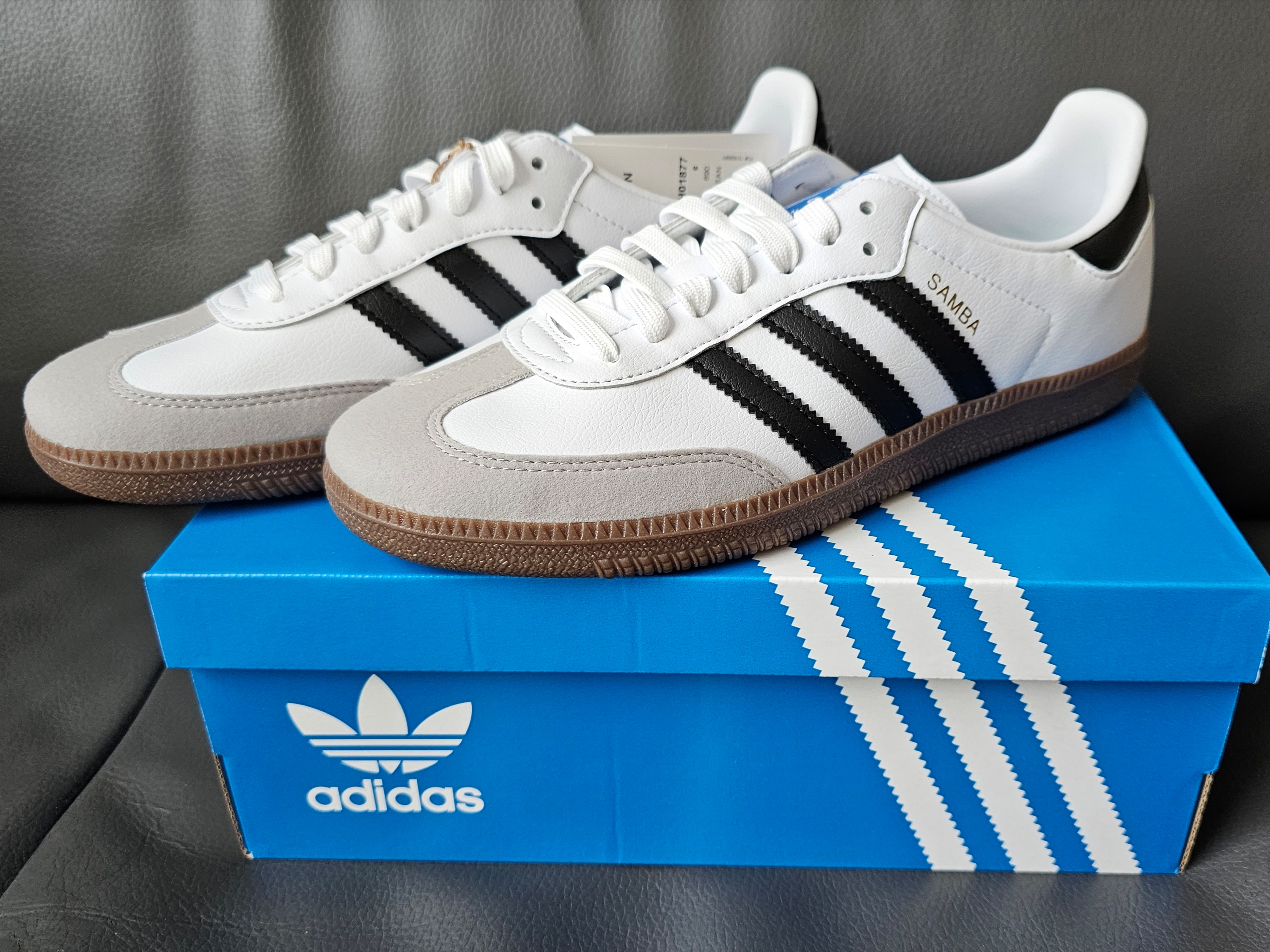 Adidas Samba Vegan White Black 착용 스타일 - 1
