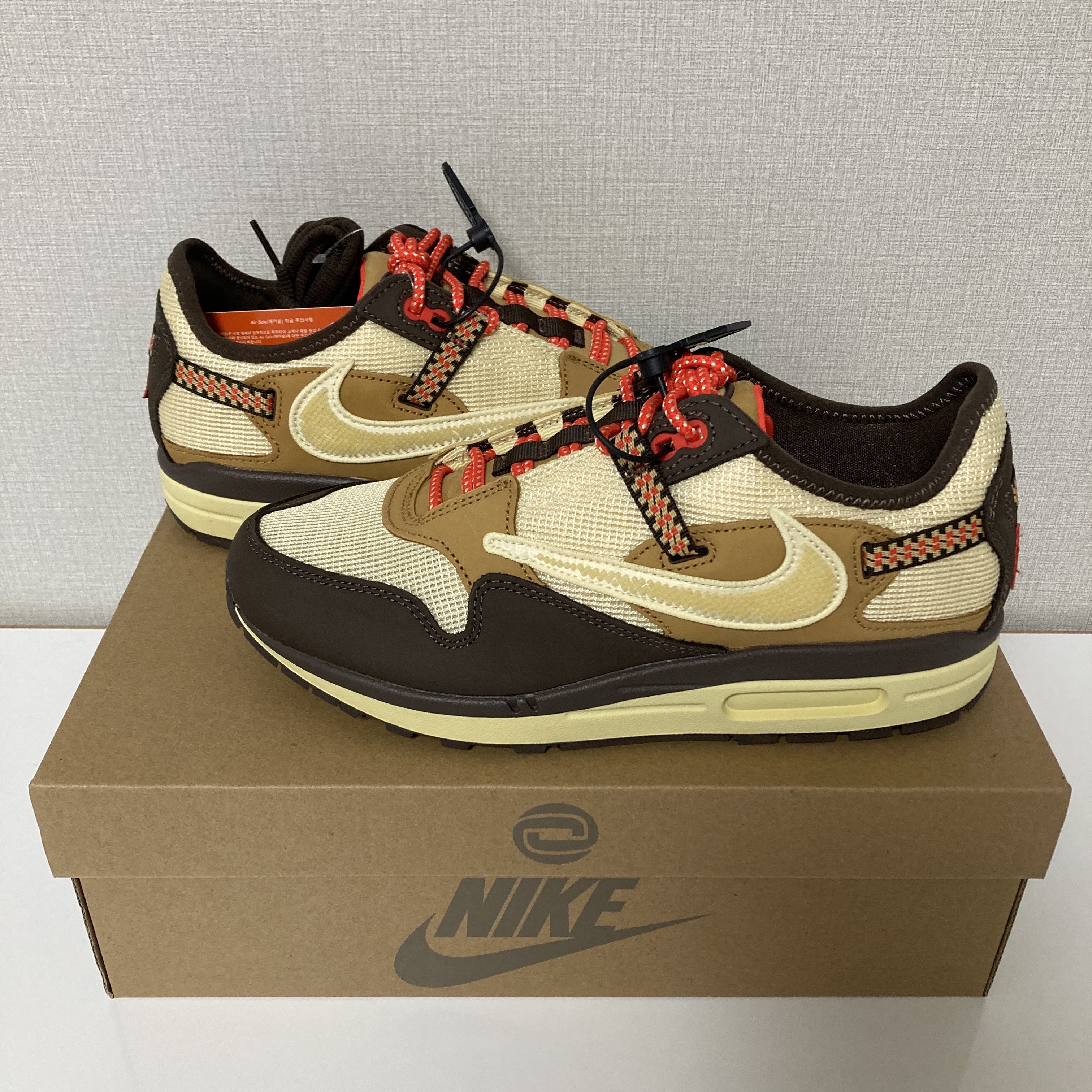 Nike x Travis Scott Air Max 1 Cact.us Brown 착용 스타일