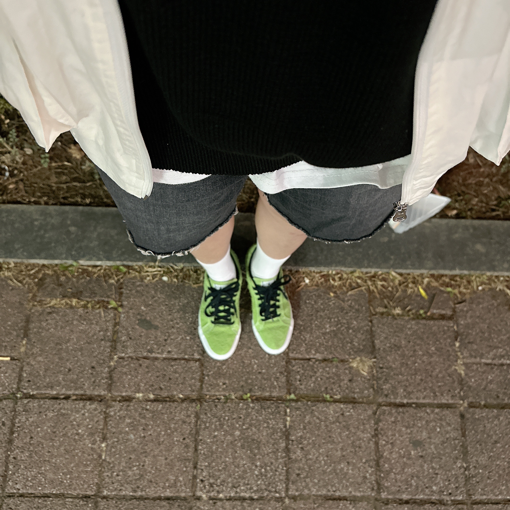 Converse x Stussy One Star Pro Ox 8 Ball Green 착용 스타일