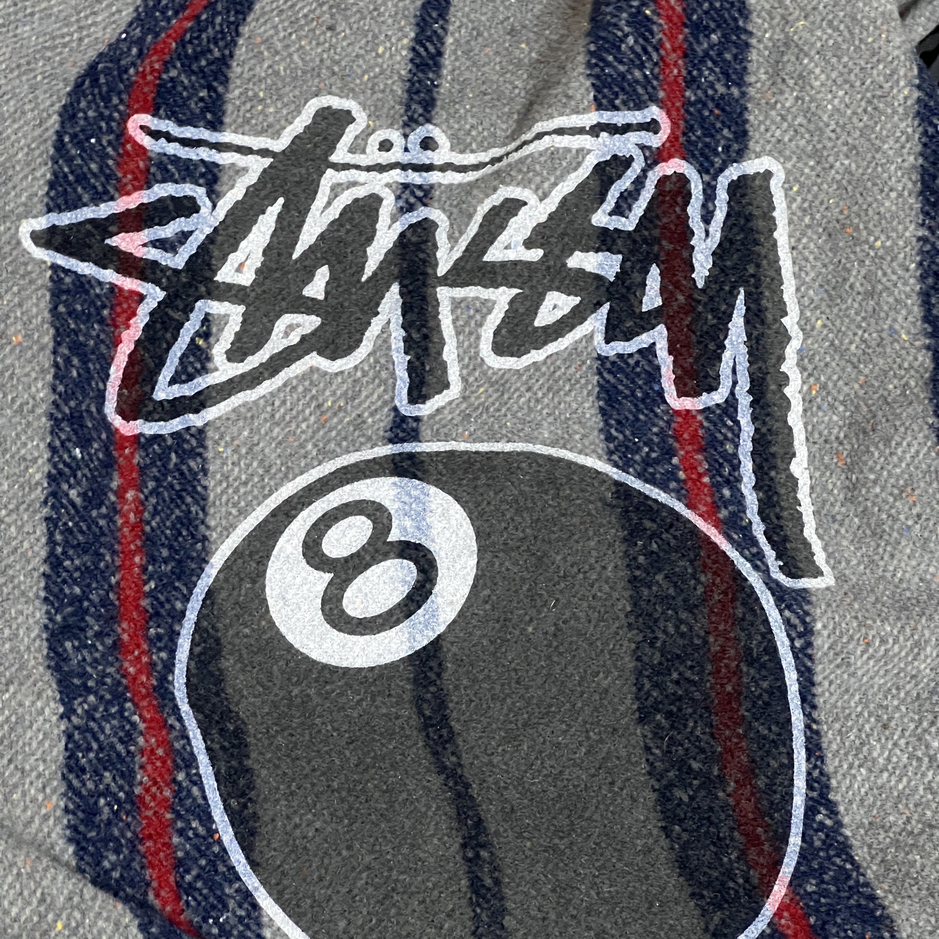 Stussy x Levi's Embossed Trucker Jacket Indigo 착용 스타일 - 3