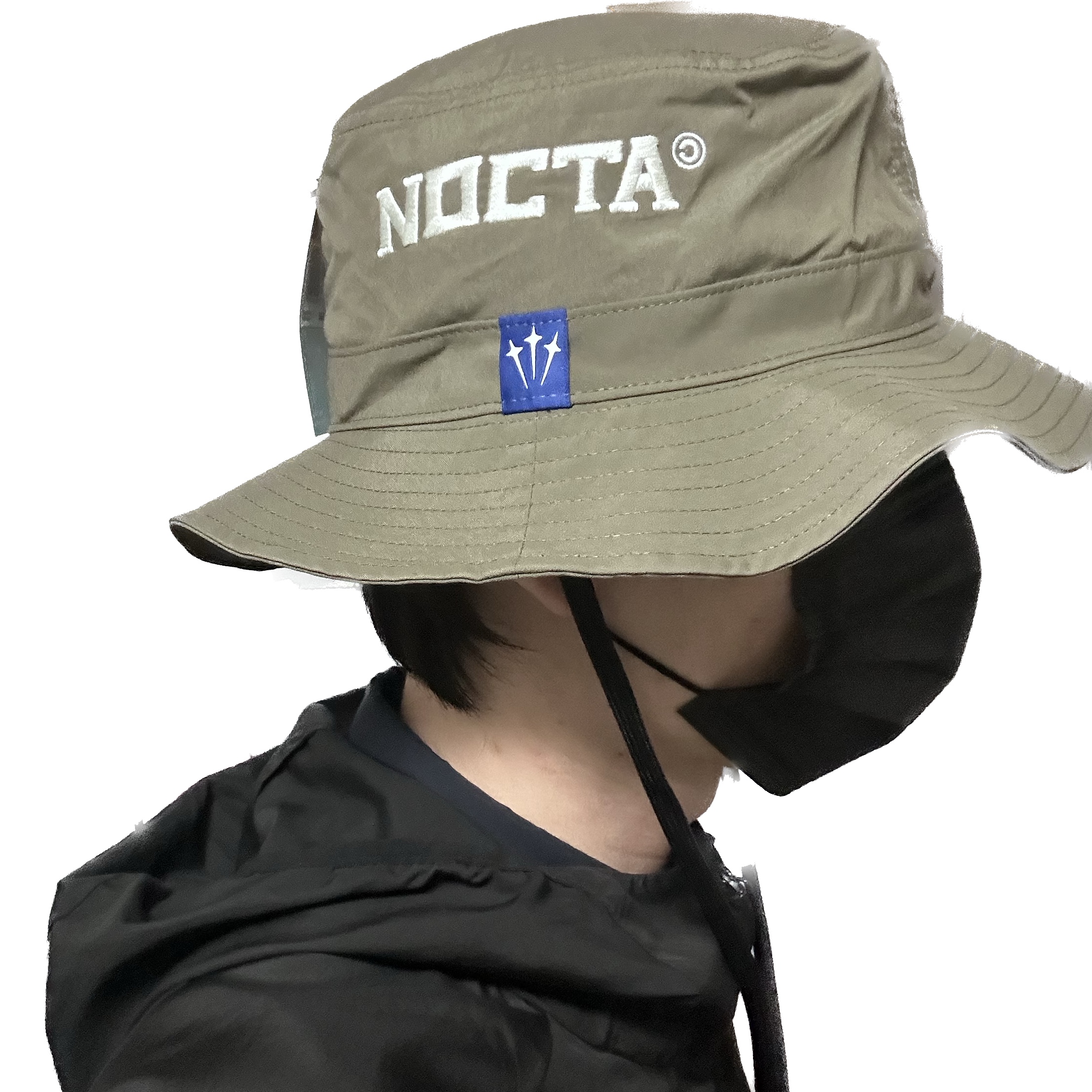 Nike x Drake Nocta Souvenir Cactus Bucket Hat Olive 착용 스타일 - 2