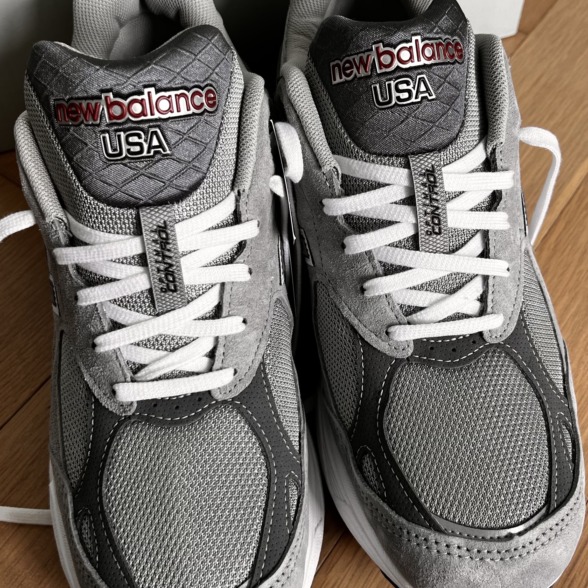 New Balance 990v3 Made in USA Grey - D Standard 착용 스타일 - 2