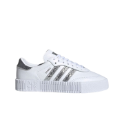 (W) Adidas Sambarose White Silver