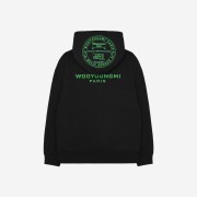 Wooyoungmi Glow Graphic Back Logo Hoodie Black - 22SS