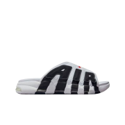 (W) Nike Air More Uptempo Slide White and Black