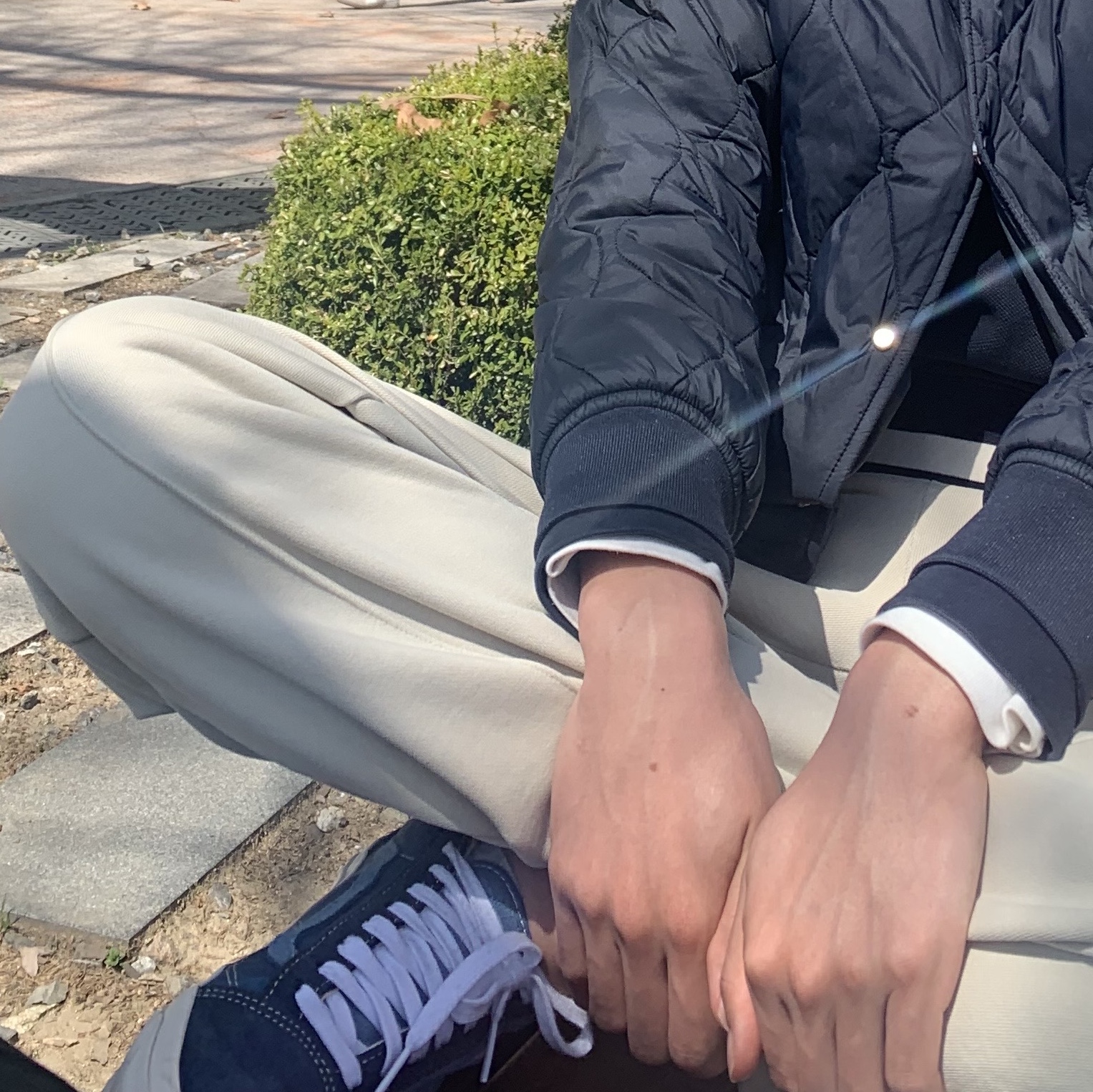 Vans Vault x Notre OG Old Skool LX Parisian Night 착용 스타일