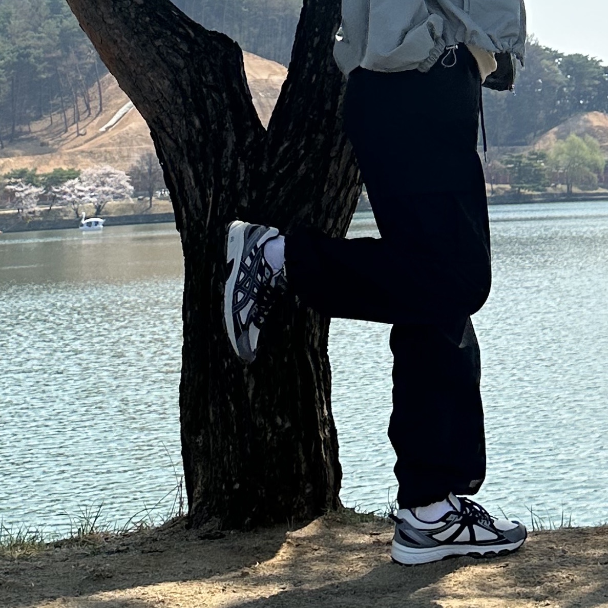 Asics Gel-Venture 6 SPS Glacier Grey 착용 스타일 - 1