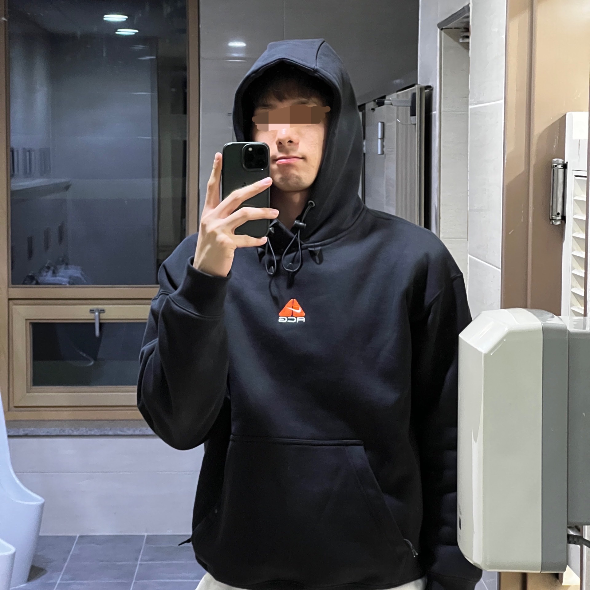 Nike ACG Therma-Fit Pullover Fleece Hoodie Black - Asia 착용 스타일