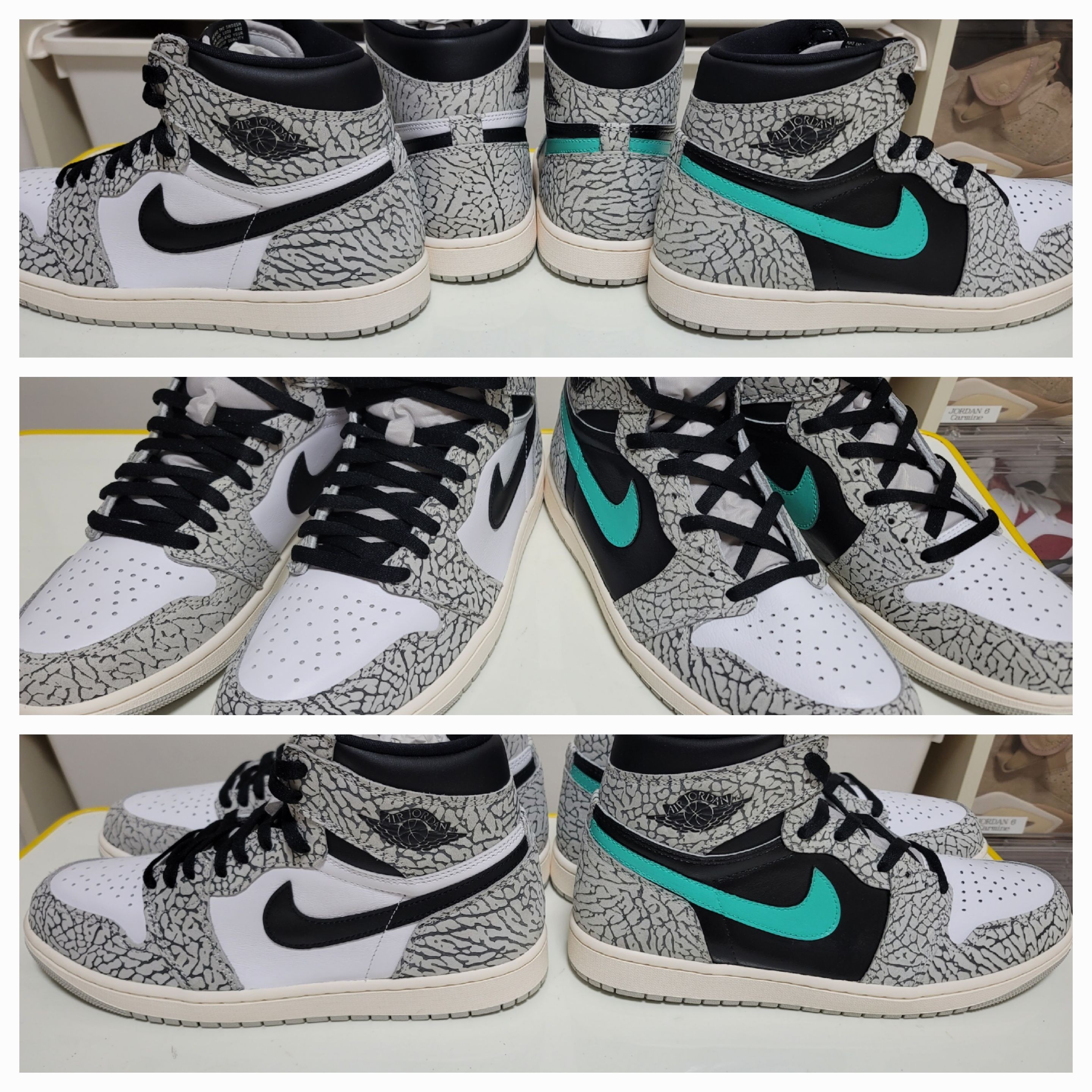 Jordan 1 Retro High OG White Cement 착용 스타일 - 1