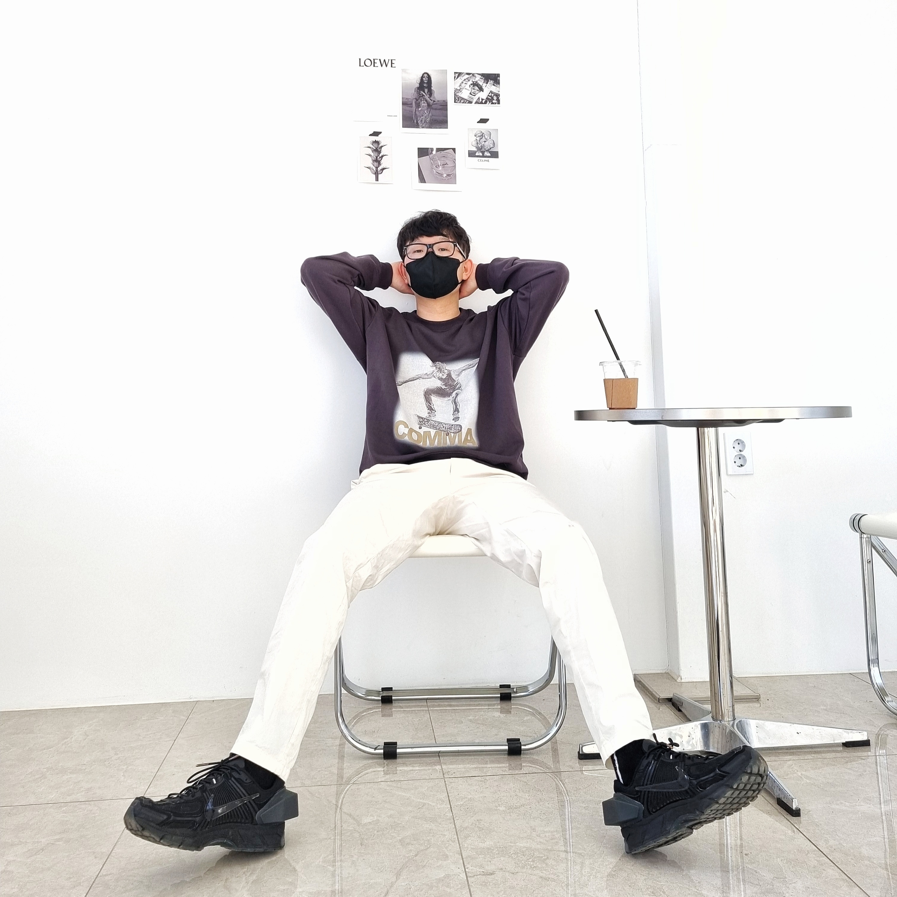 Nike x A-Cold-Wall Zoom Vomero 5 Black 착용 스타일