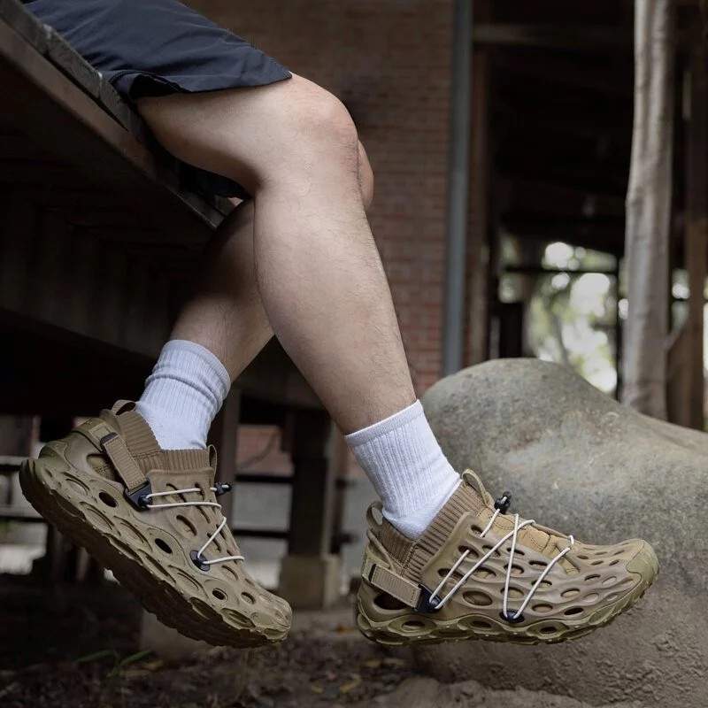 Merrell Hydro Moc AT Ripstop 1TRL Coyote 착용 스타일