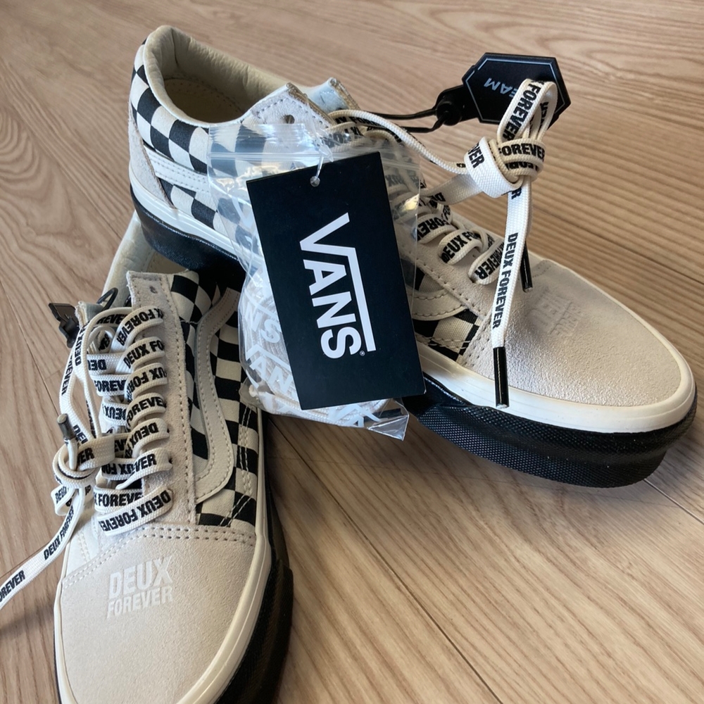 Vans x Deux Old Skool 36 DX Creamwhite 착용 스타일 - 2