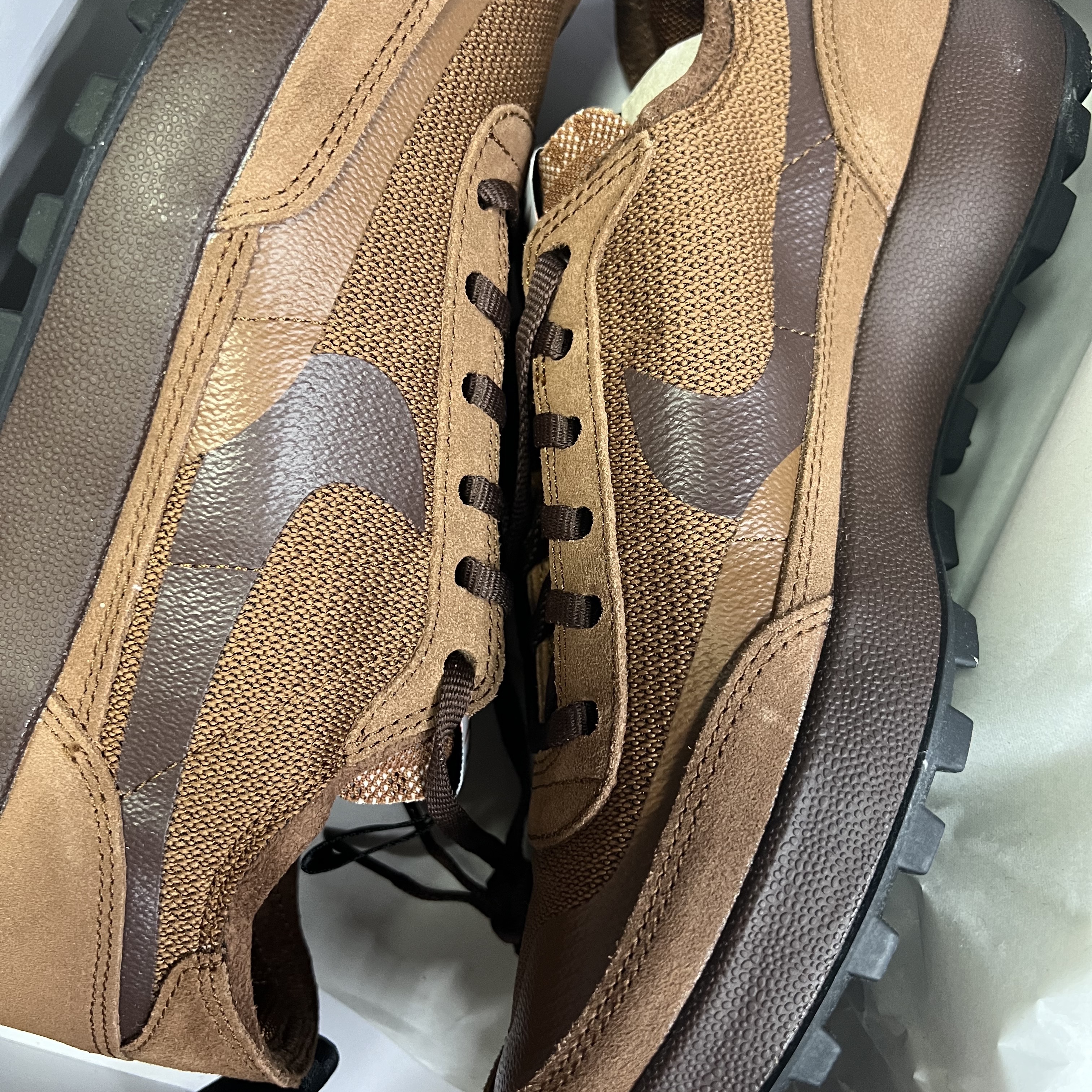 Nike x Tom Sachs General Purpose Shoe Light Cream, Nike x Tom Sachs General Purpose Shoe Brown 착용 스타일 - 3