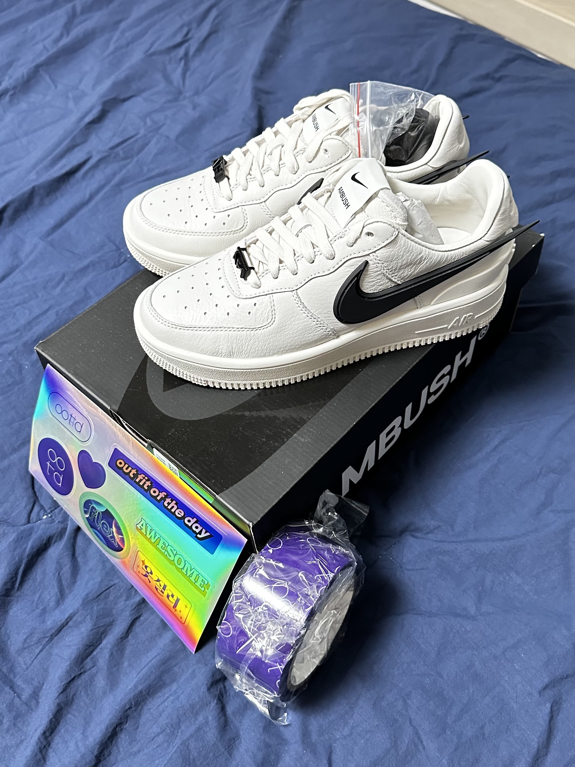Nike x Ambush Air Force 1 Low SP Phantom 착용 스타일