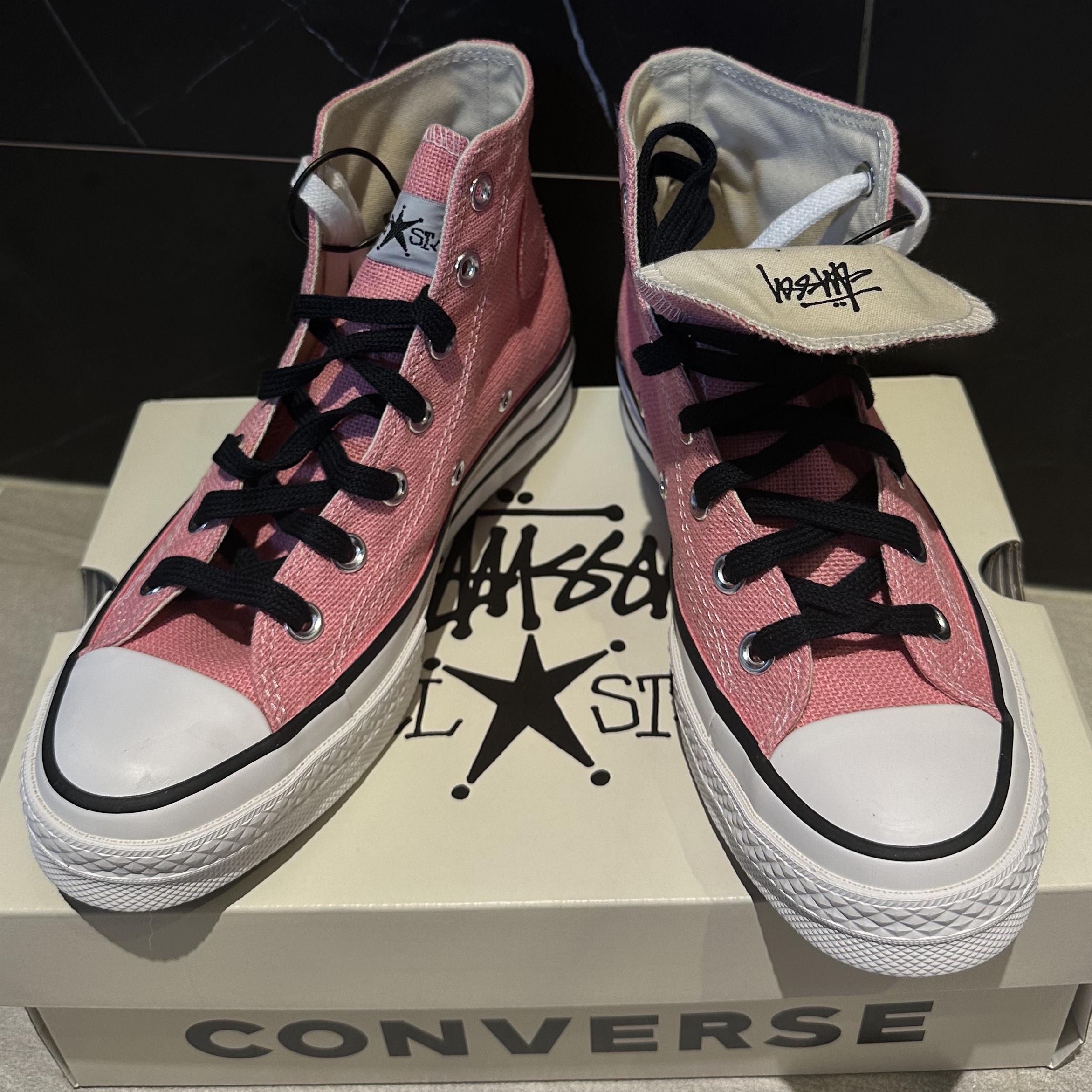 Converse x Stussy Chuck 70 High Plumeria 착용 스타일