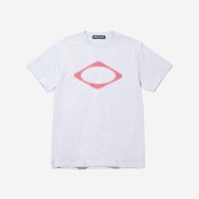 (W) Mischief Rhombus Blur T-Shirt Basic Melange Grey