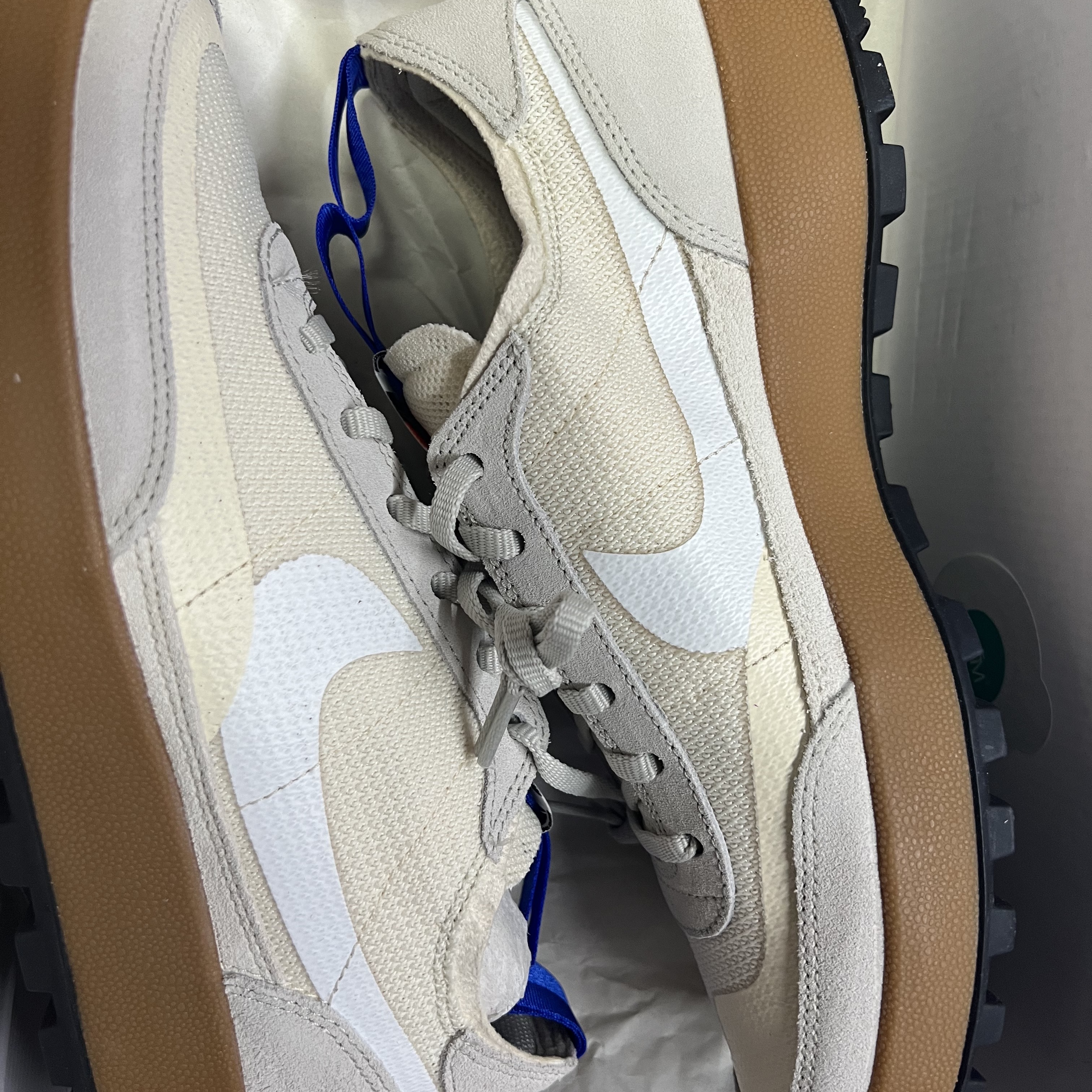 Nike x Tom Sachs General Purpose Shoe Light Cream, Nike x Tom Sachs General Purpose Shoe Brown 착용 스타일 - 2