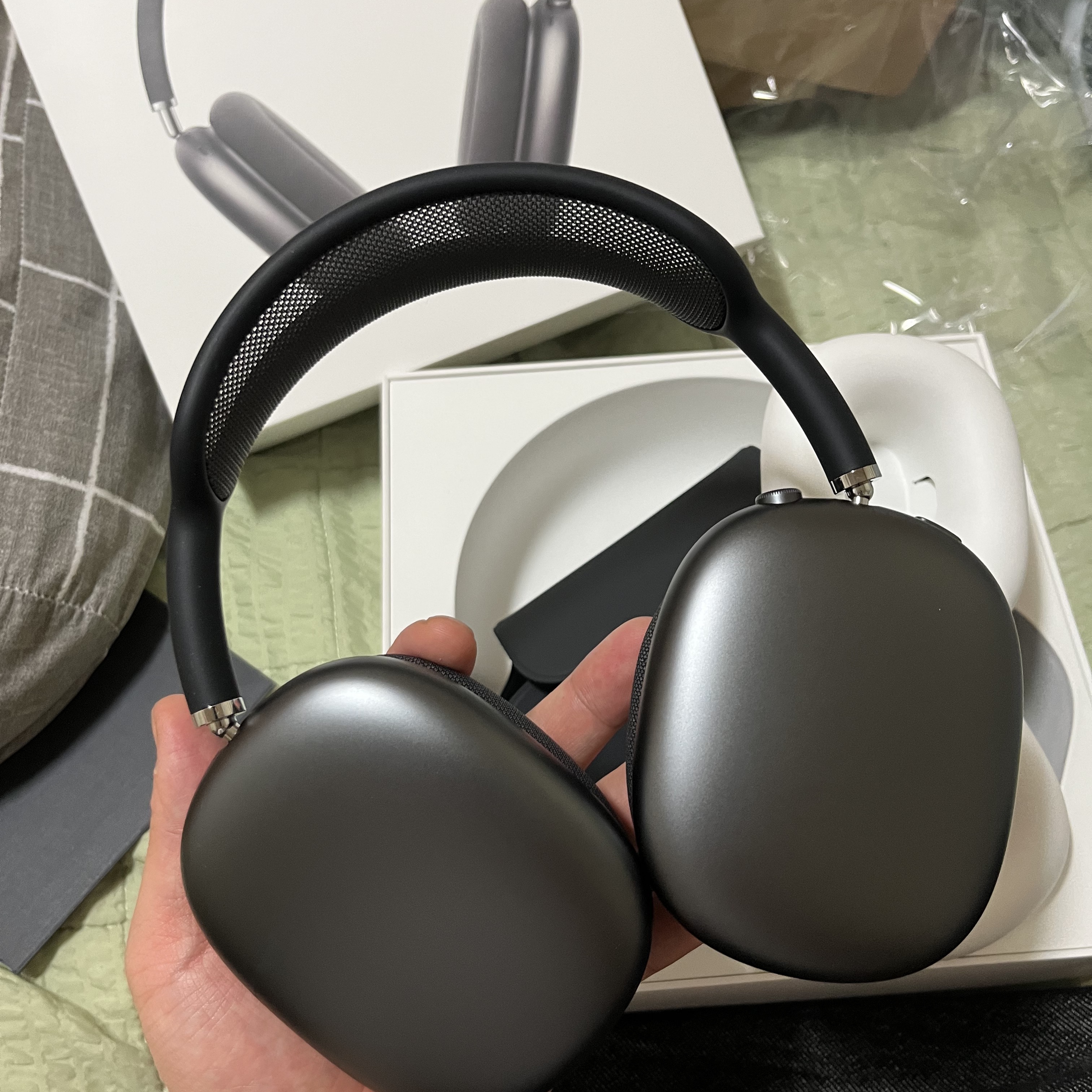 Apple AirPods Max Lightning Space Gray (Korean Ver.) 착용 스타일