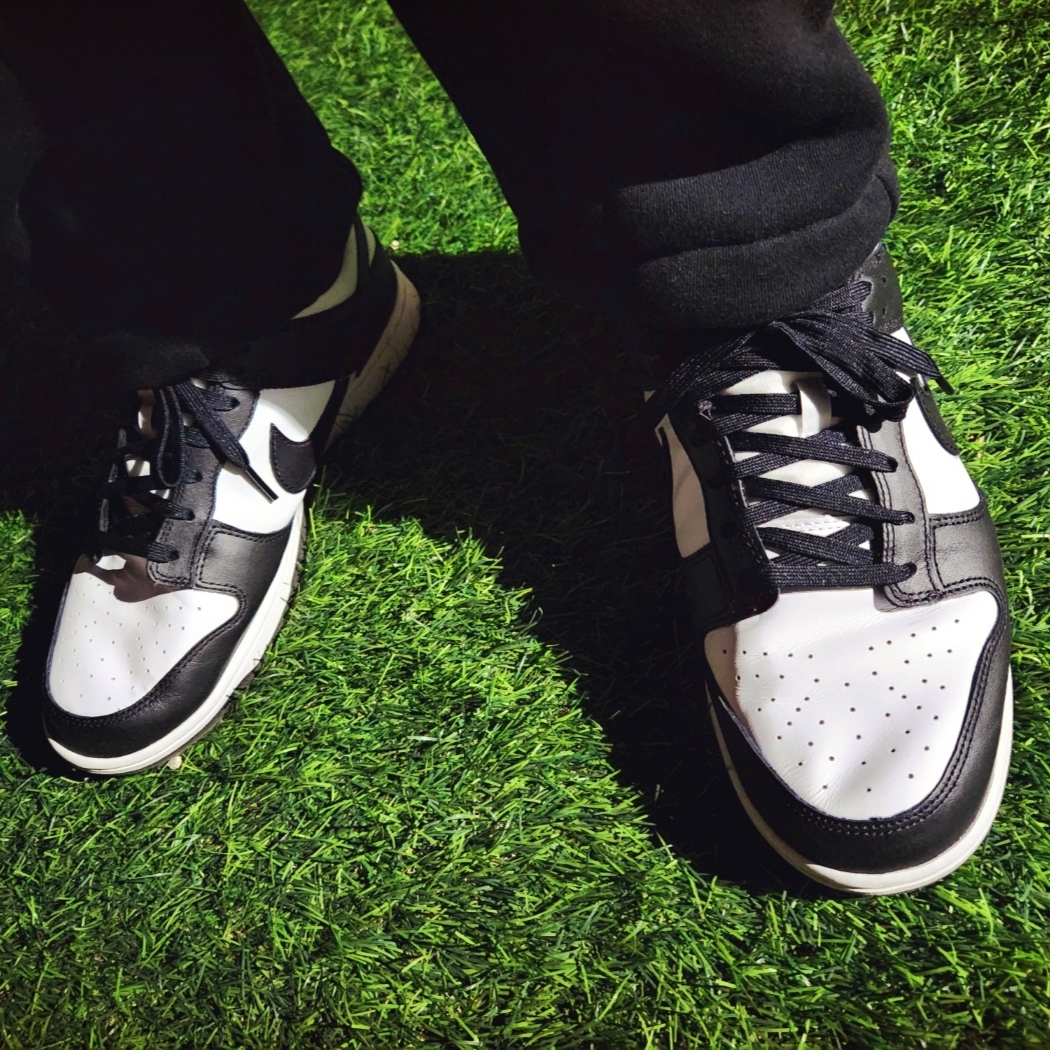 Nike Dunk Low Retro Black 착용 스타일 - 4