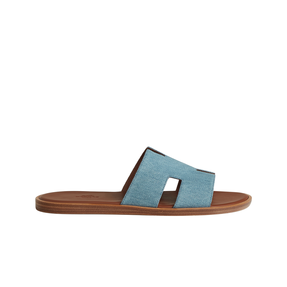 에르메스 이즈미르 샌들 데님 카프스킨 & 블루 클레어 골드(Hermes Izmir Sandal Denim Calfskin & Bleu Clair Gold) - 1