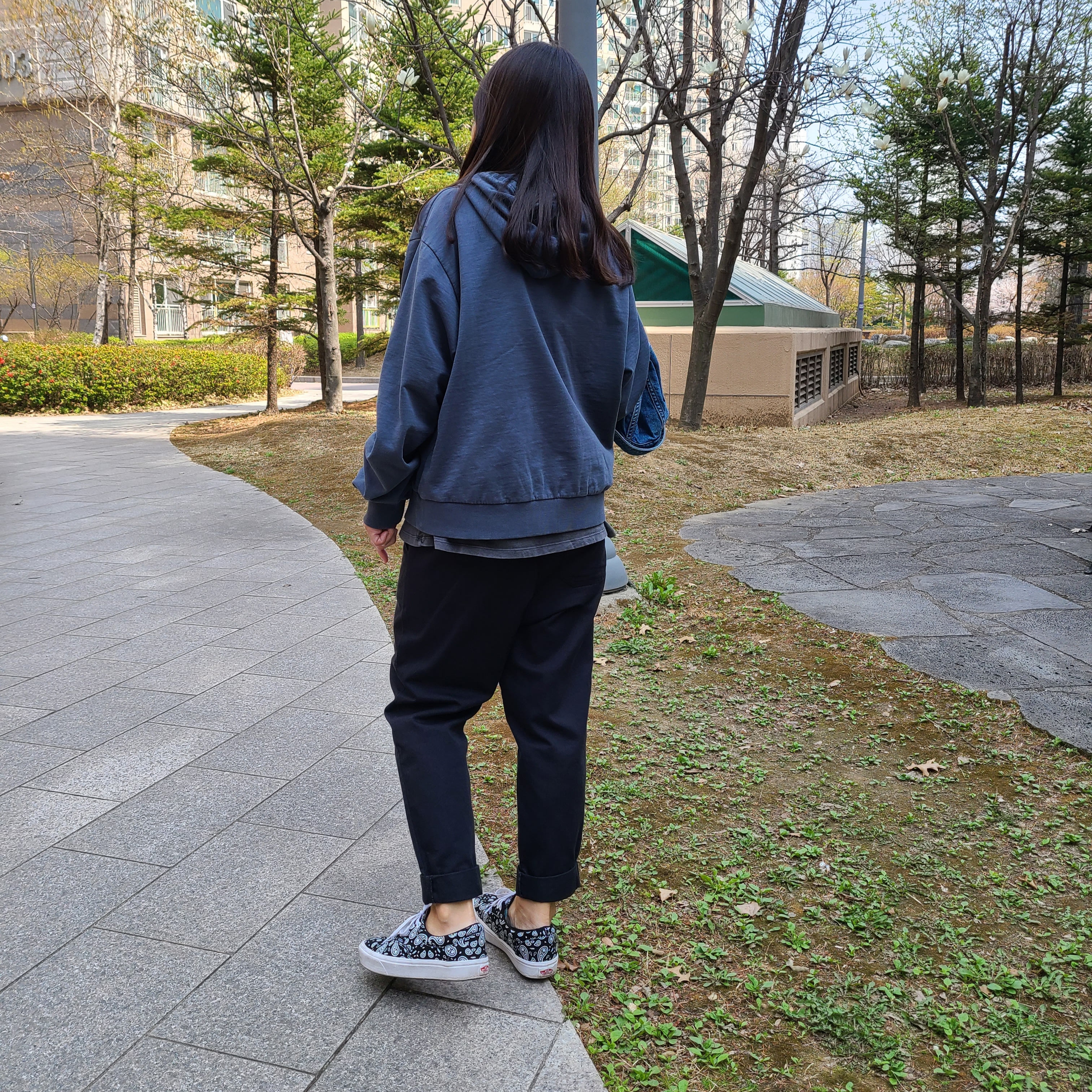 Vans Paisley ComfyCush Era Black 착용 스타일