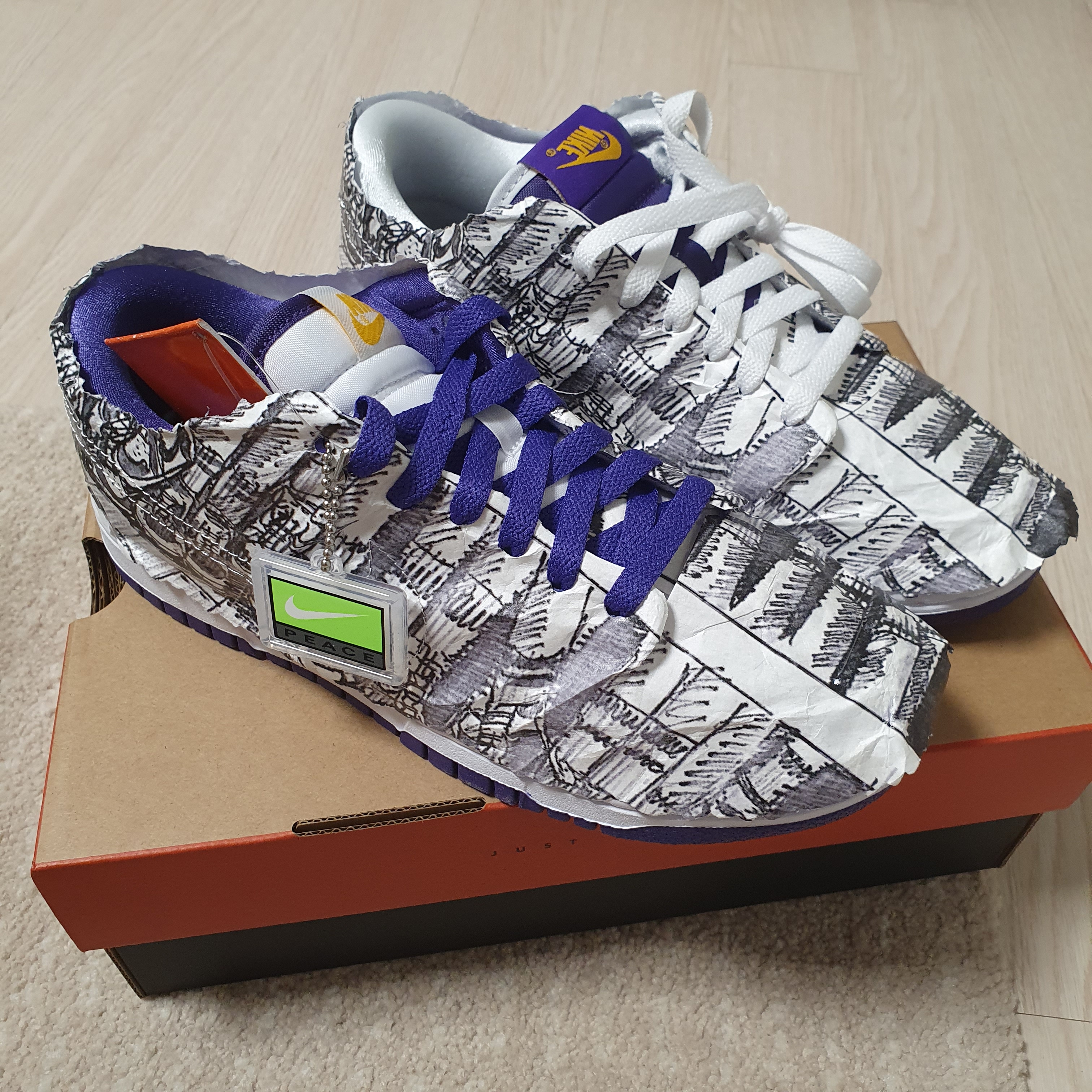 (W) Nike Dunk Low SE Flip 착용 스타일 - 2