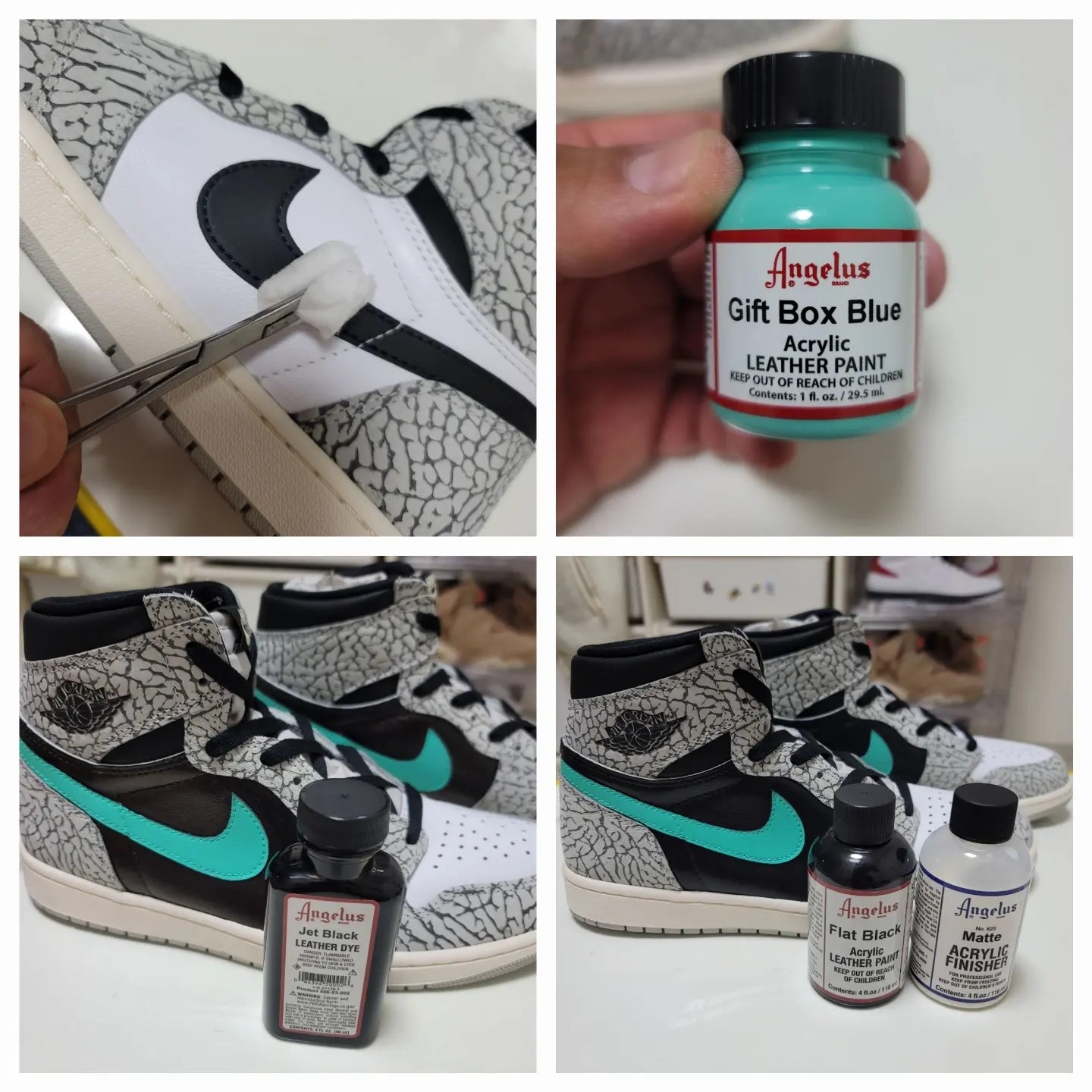 Jordan 1 Retro High OG White Cement 착용 스타일 - 2