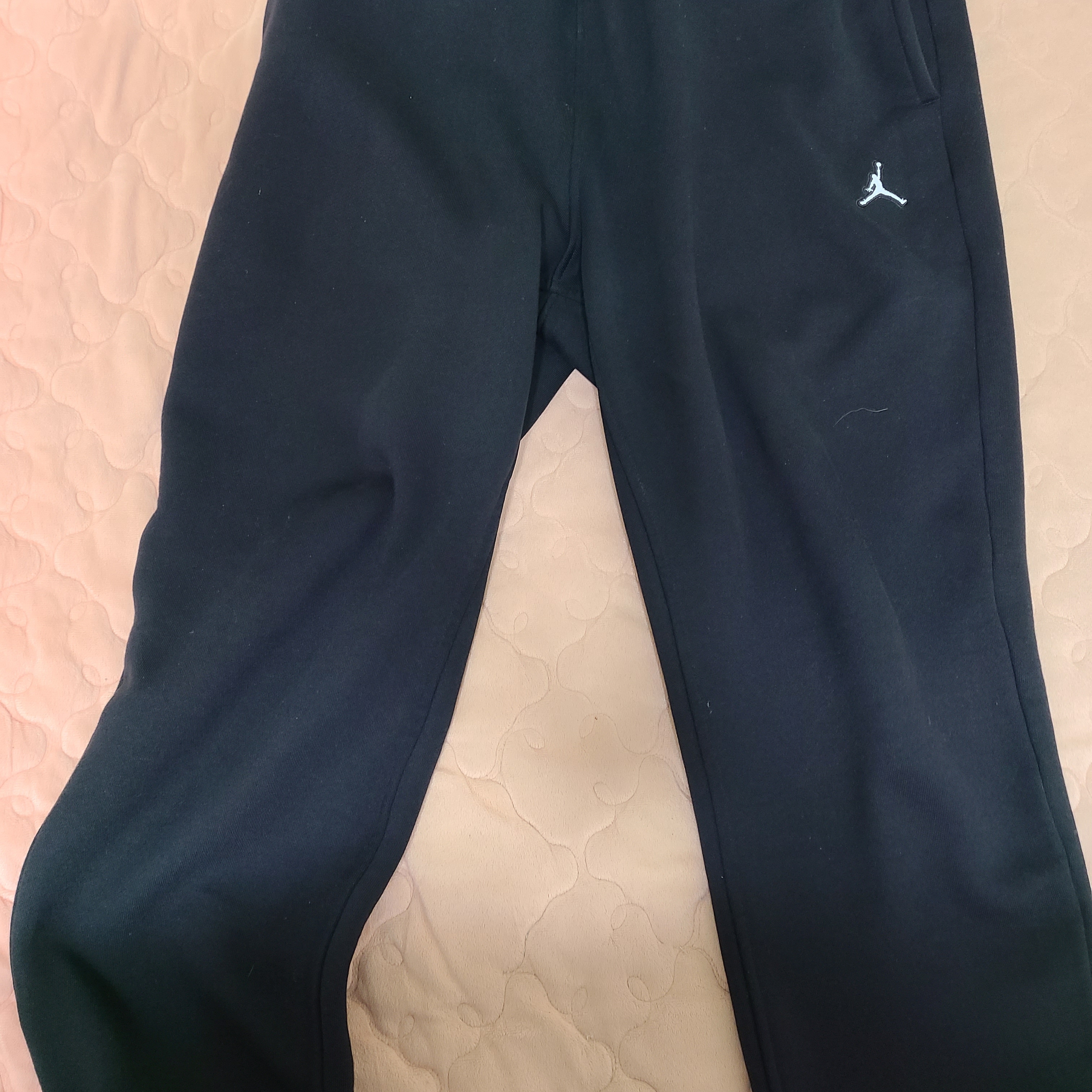 Jordan Essentials Fleece Pants Black - Asia 착용 스타일