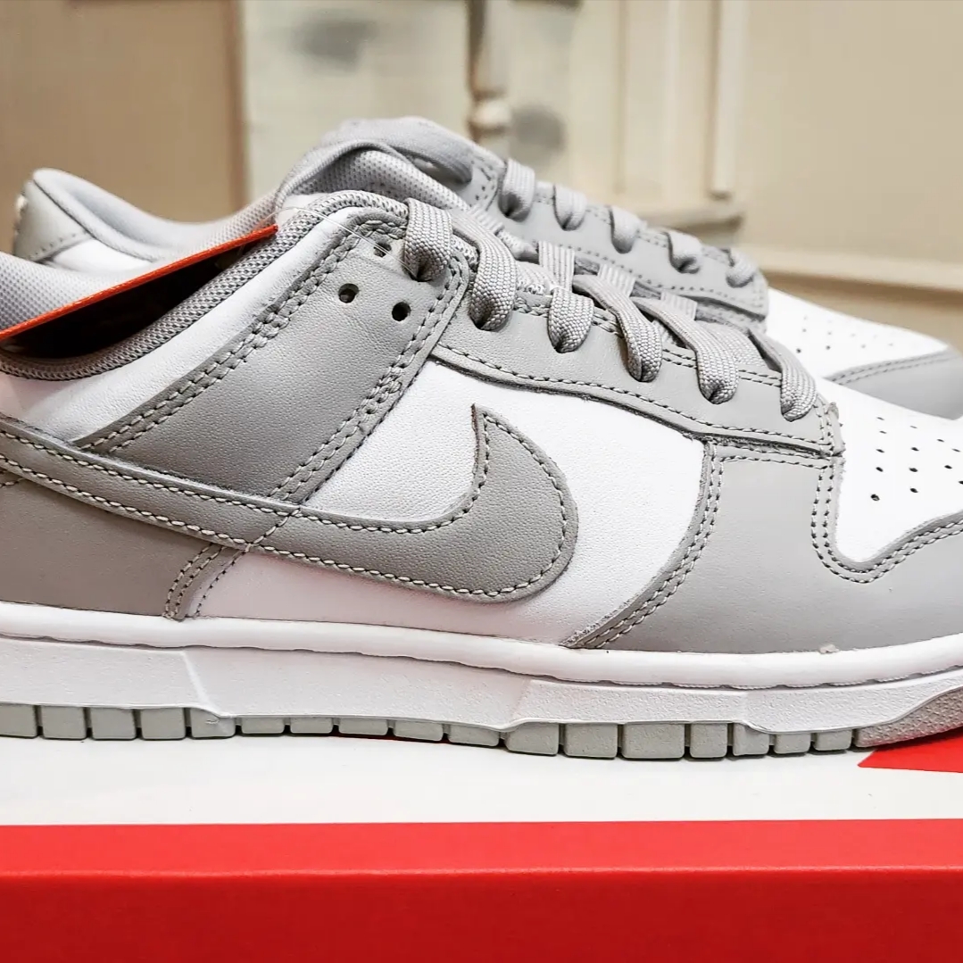 Nike Dunk Low Retro Grey Fog 착용 스타일 - 1