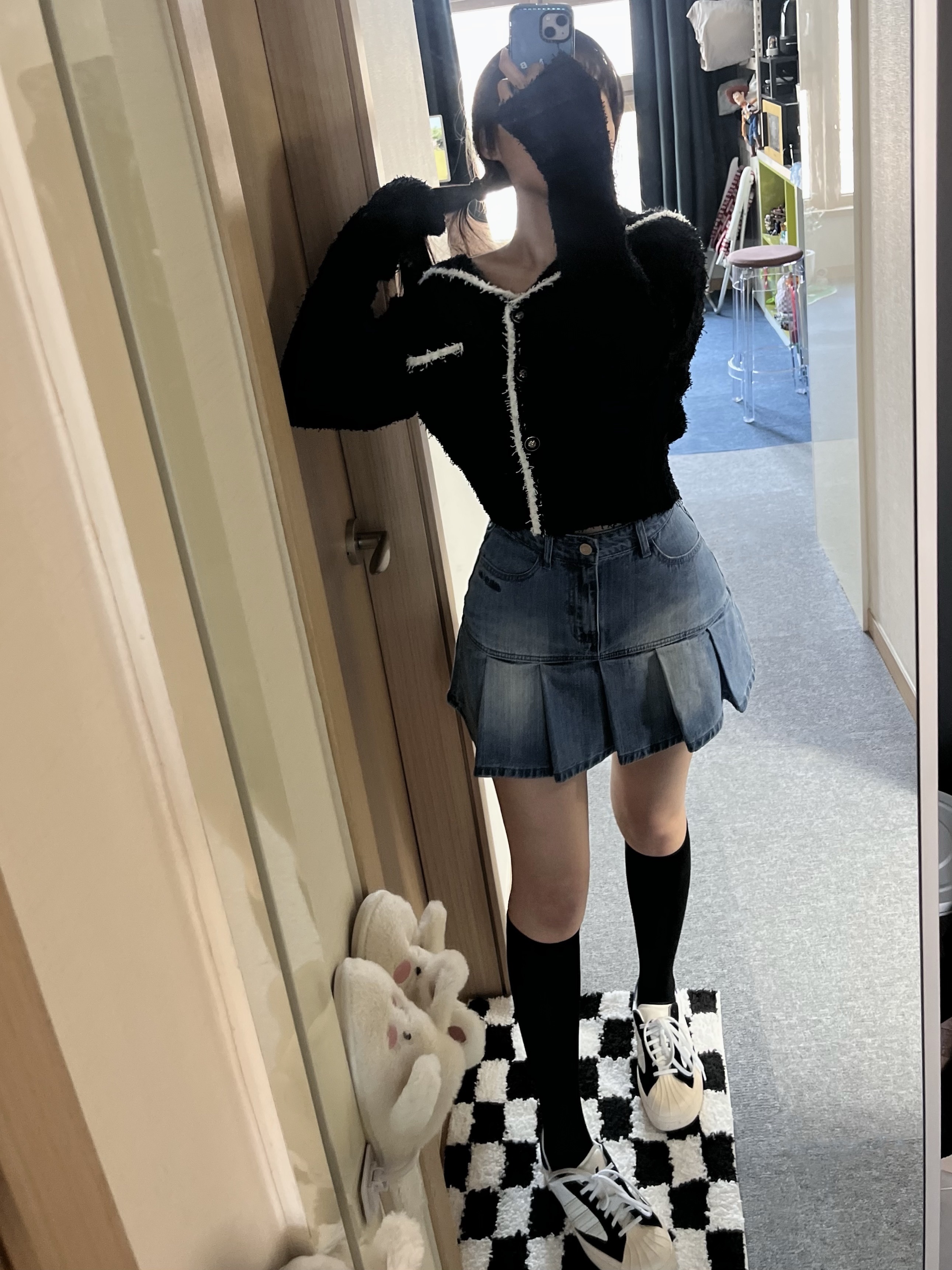 Y-3 Yohji Star Cloud White Bold Blue 착용 스타일 - 2