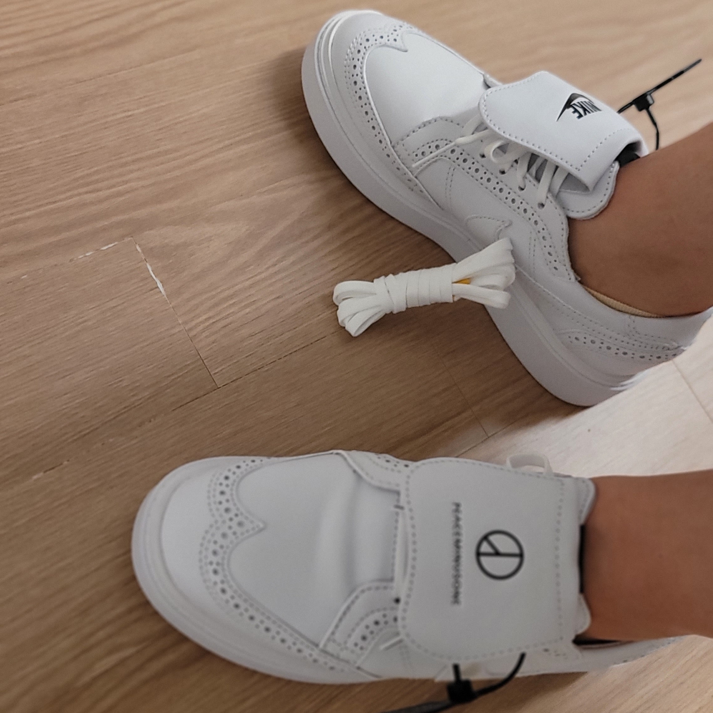 Nike x Peaceminusone Kwondo1 White 착용 스타일
