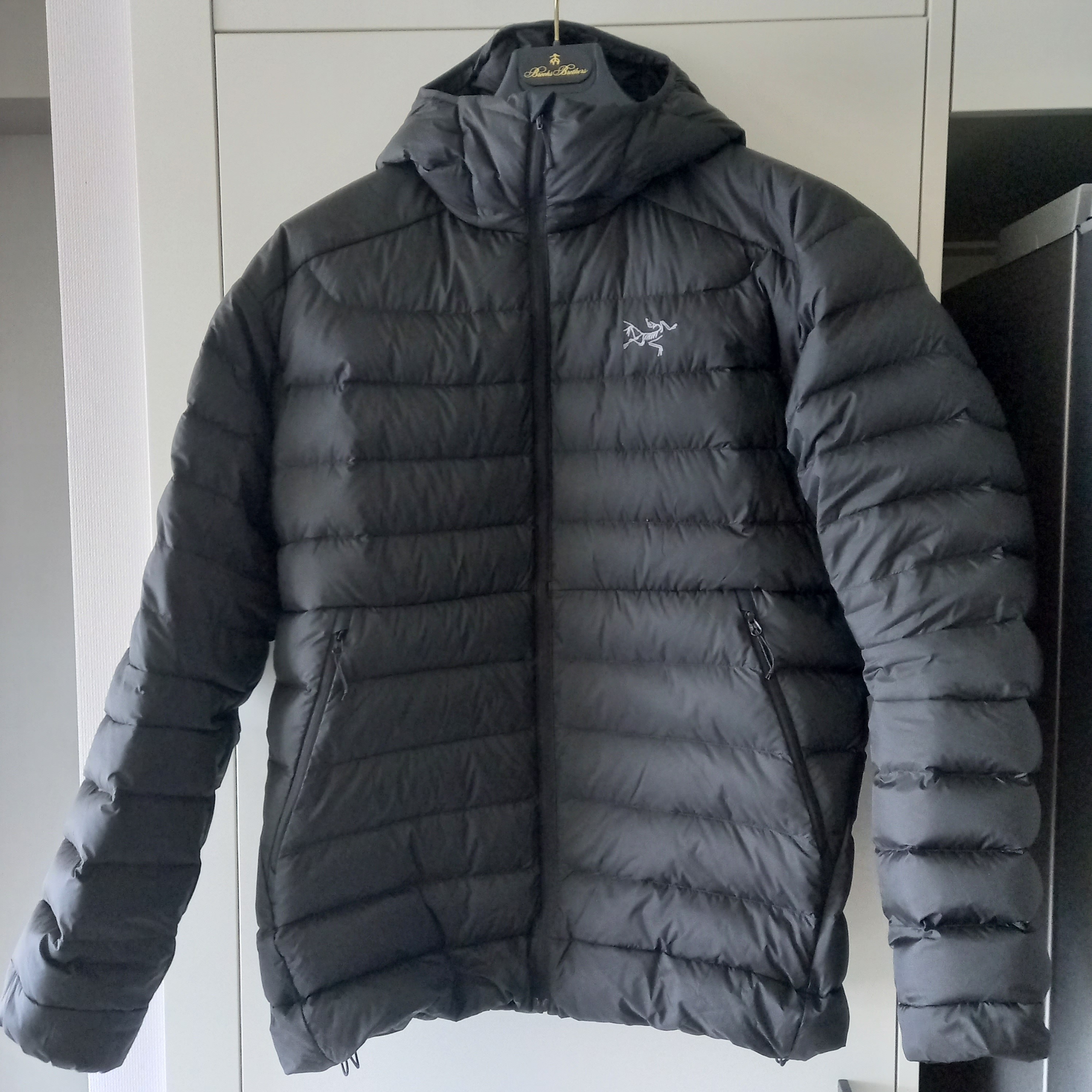 Arc'teryx Cerium Hoody Black, Arc'teryx Cerium Hoody Black Sapphire 착용 스타일 - 1