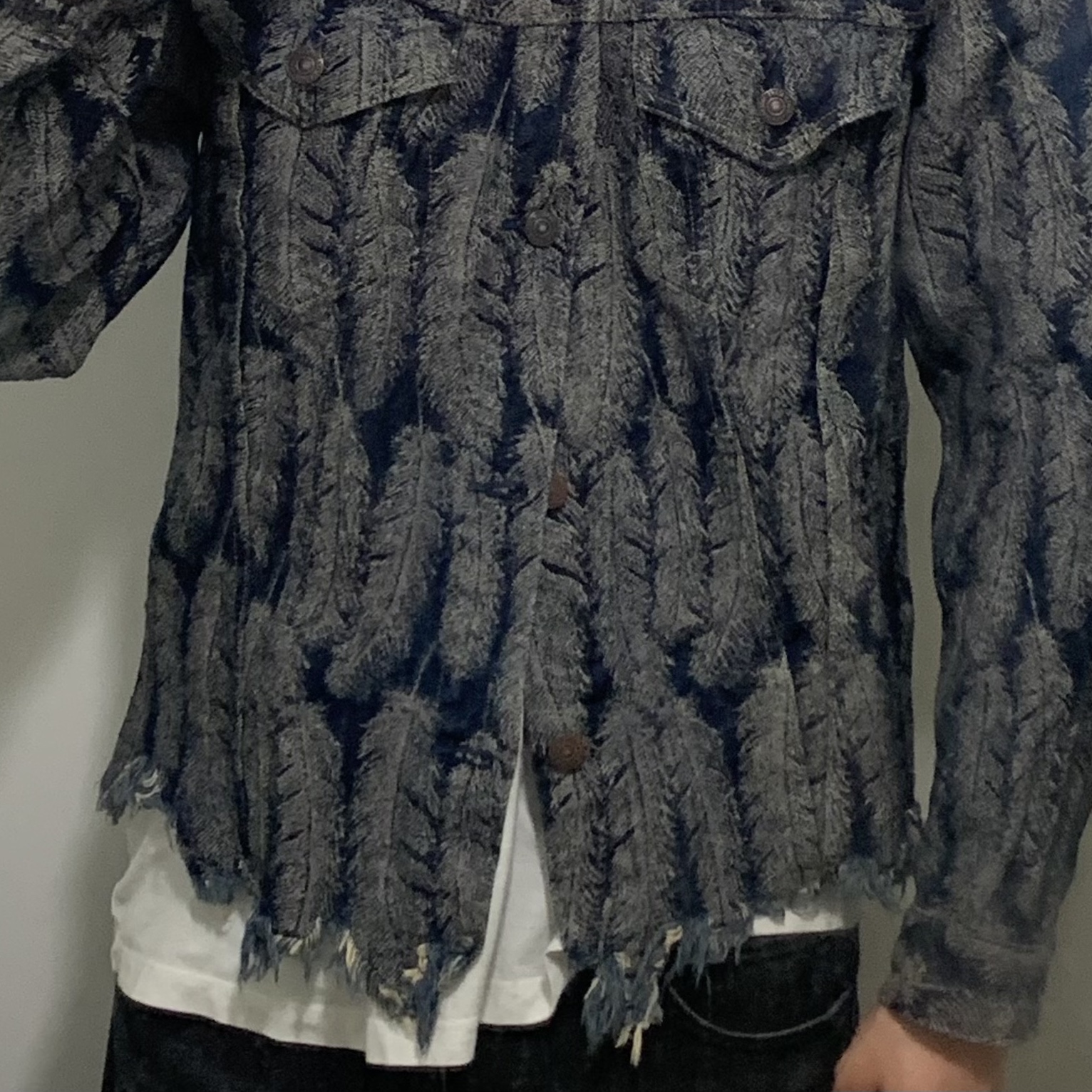 Kapital 12 oz. Feather Denim 3rd Jacket Indigo 착용 스타일
