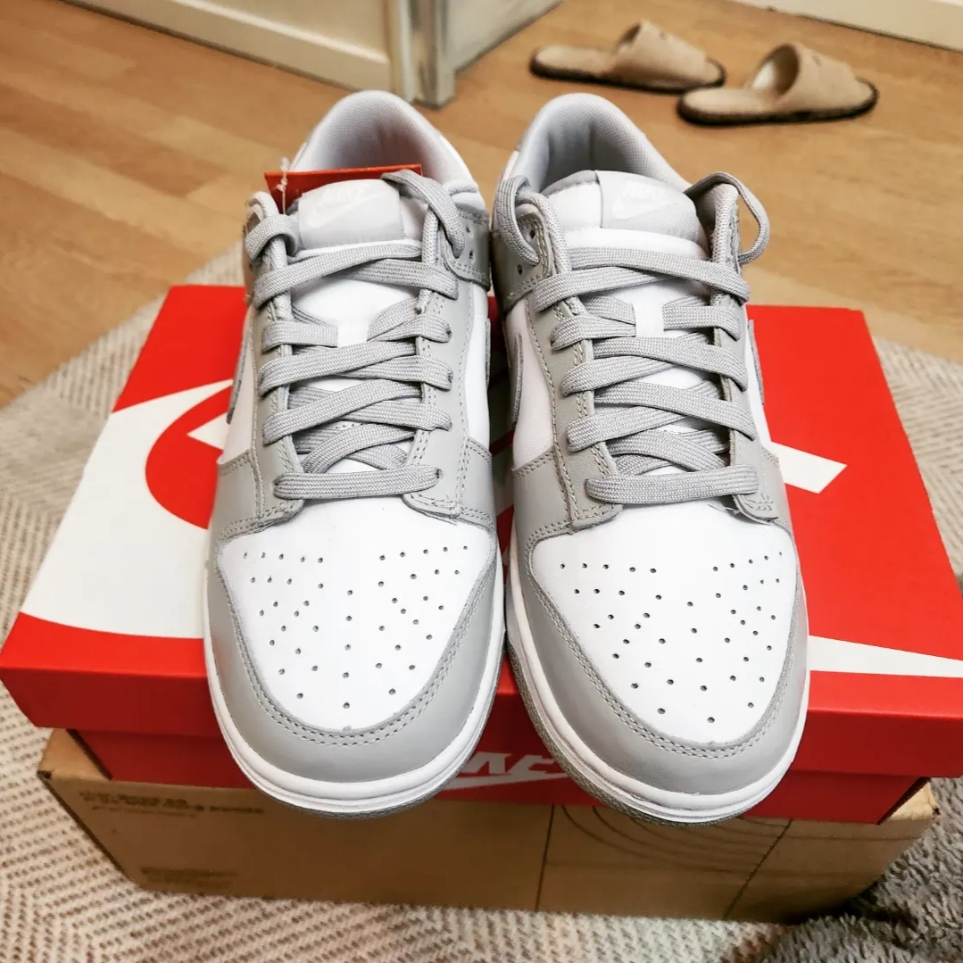Nike Dunk Low Retro Grey Fog 착용 스타일 - 3