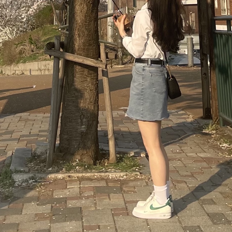 (W) Nike Air Force 1 '07 SE 40th Anniversary Join Forces Sail Malachite 착용 스타일 - 1