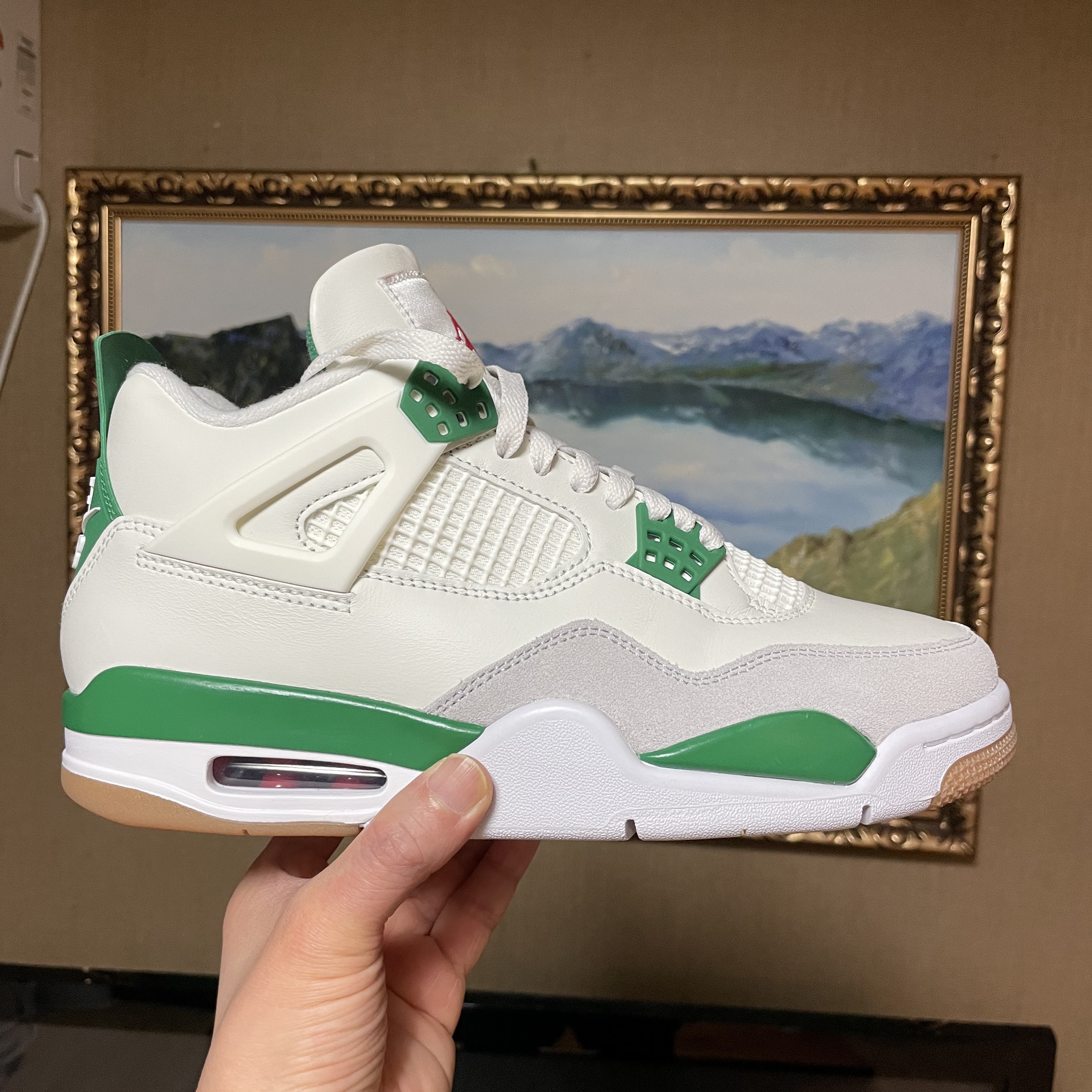 Jordan 4 x Nike SB Retro SP Pine Green 착용 스타일