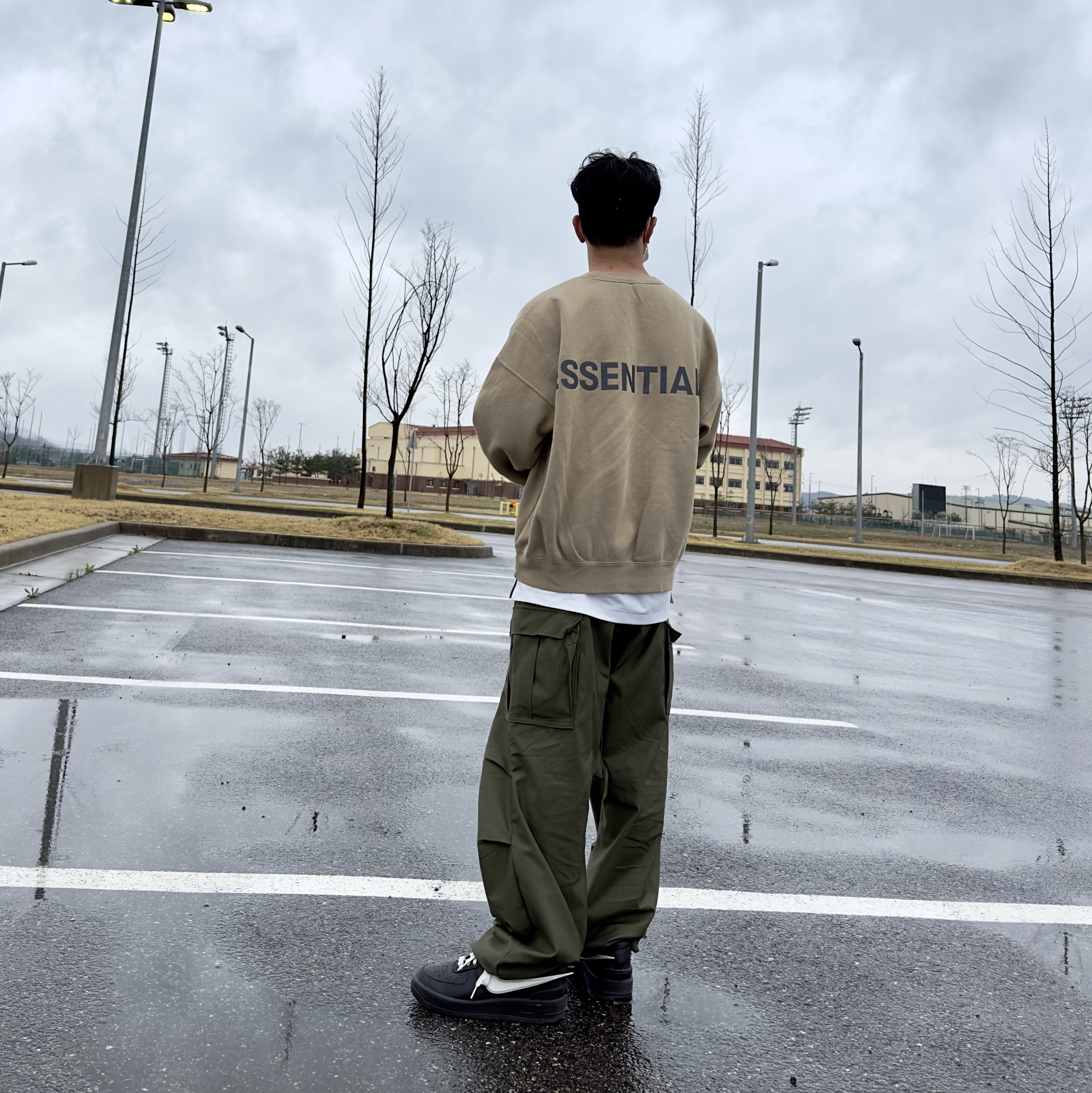Nike x Ambush Air Force 1 Low SP Black 착용 스타일 - 2