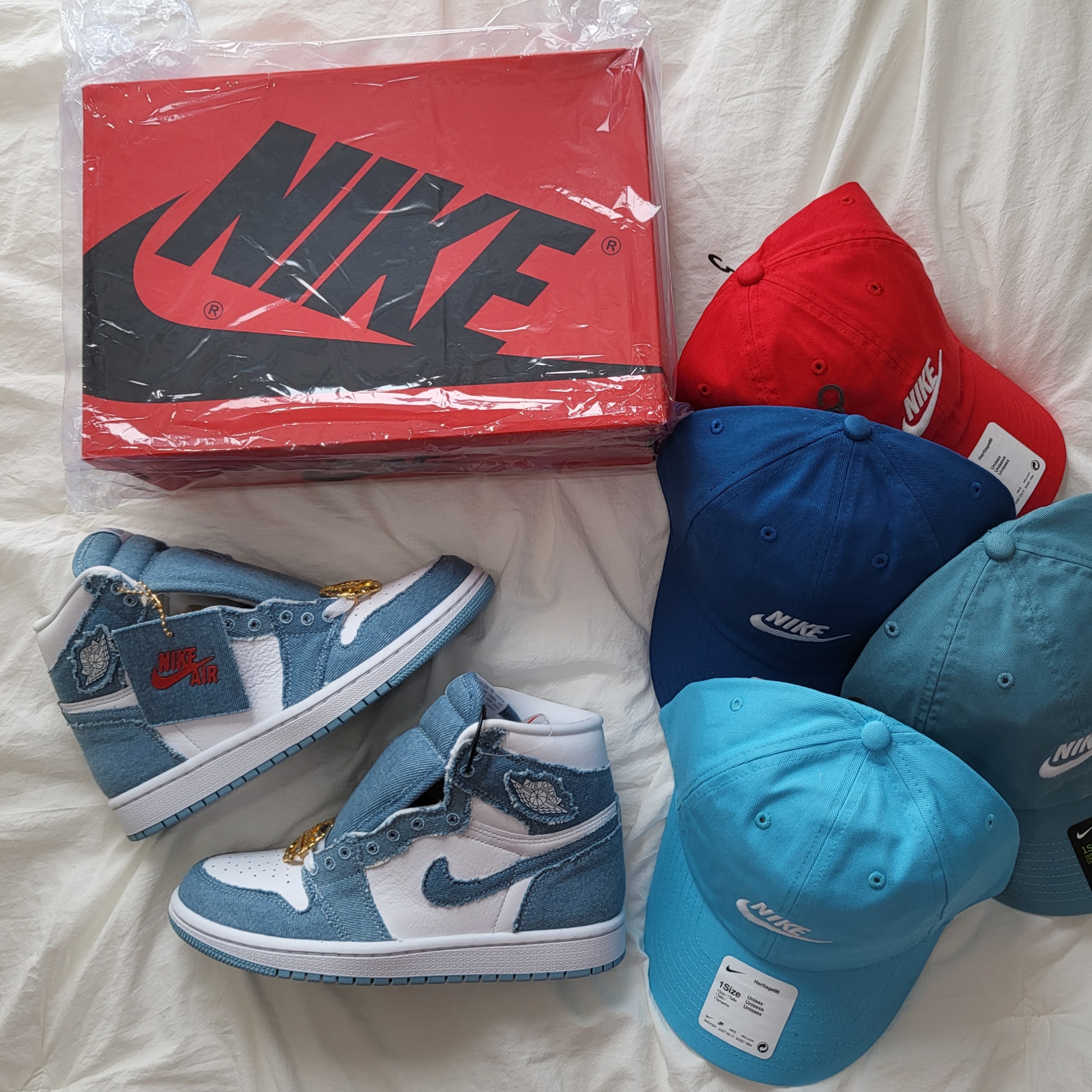 (W) Jordan 1 Retro High OG Denim 착용 스타일