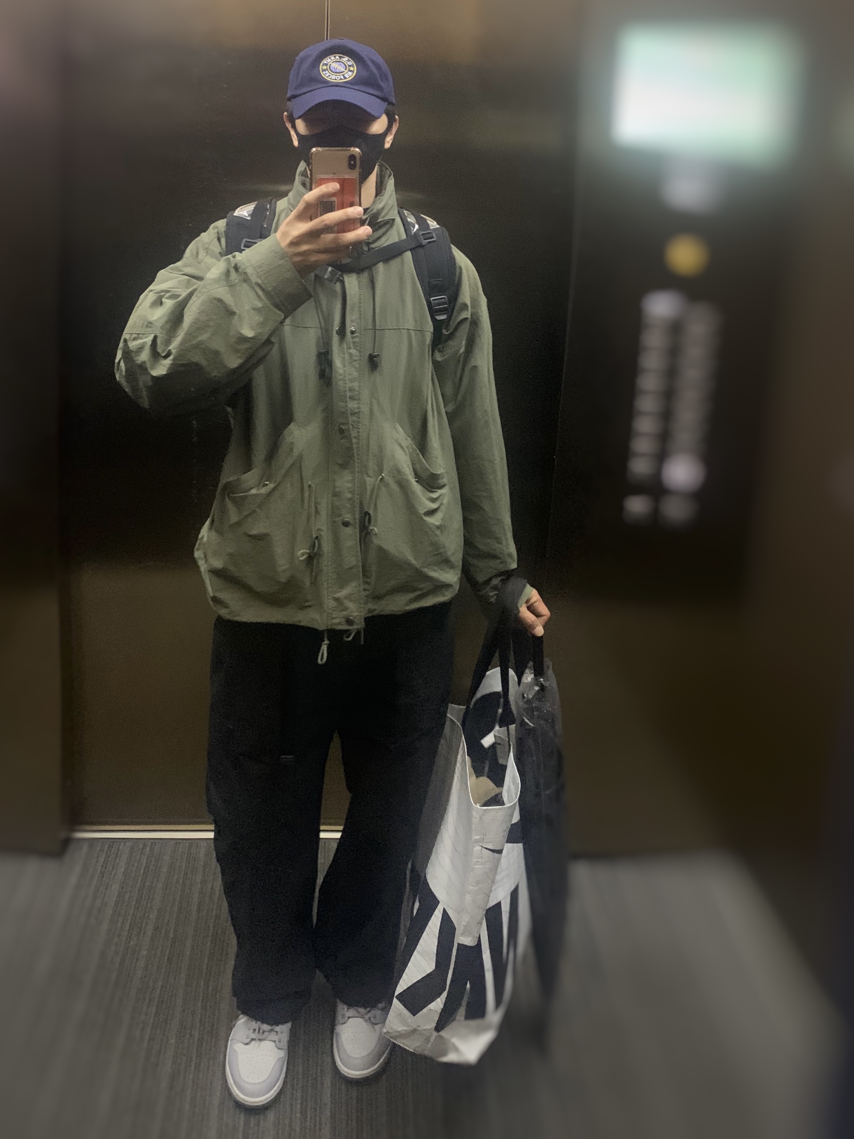 Jordan 1 Low Golf Wolf Grey 착용 스타일