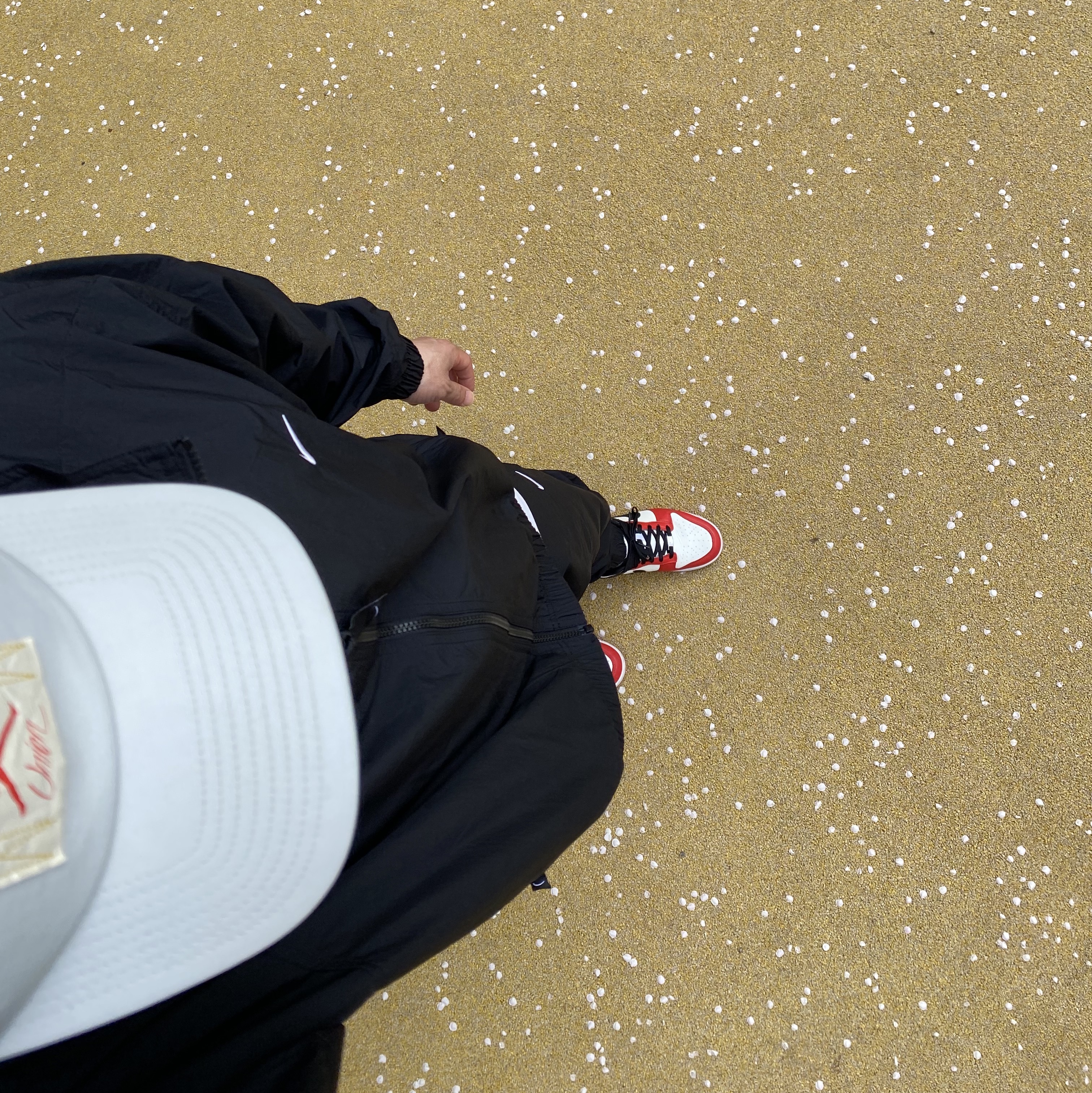 Nike NRG Solo Swoosh Woven Track Jacket Black - Asia, Nike NRG Solo Swoosh Woven Track Pants Black White - Asia 착용 스타일