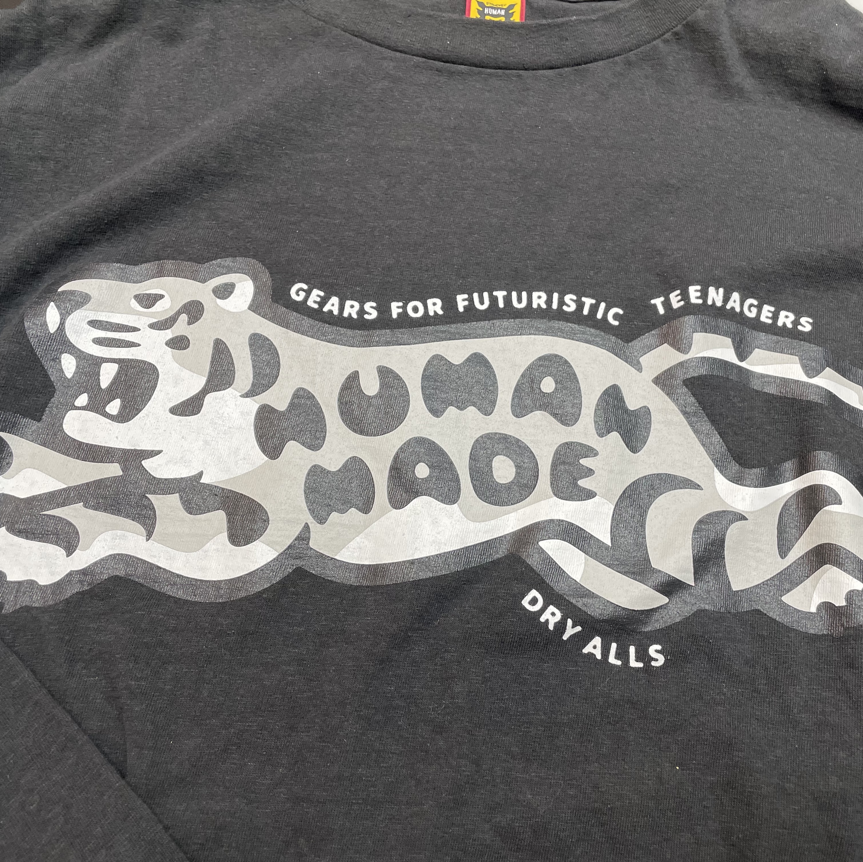 Human Made Tiger L/S T-Shirt Black 착용 스타일 - 1